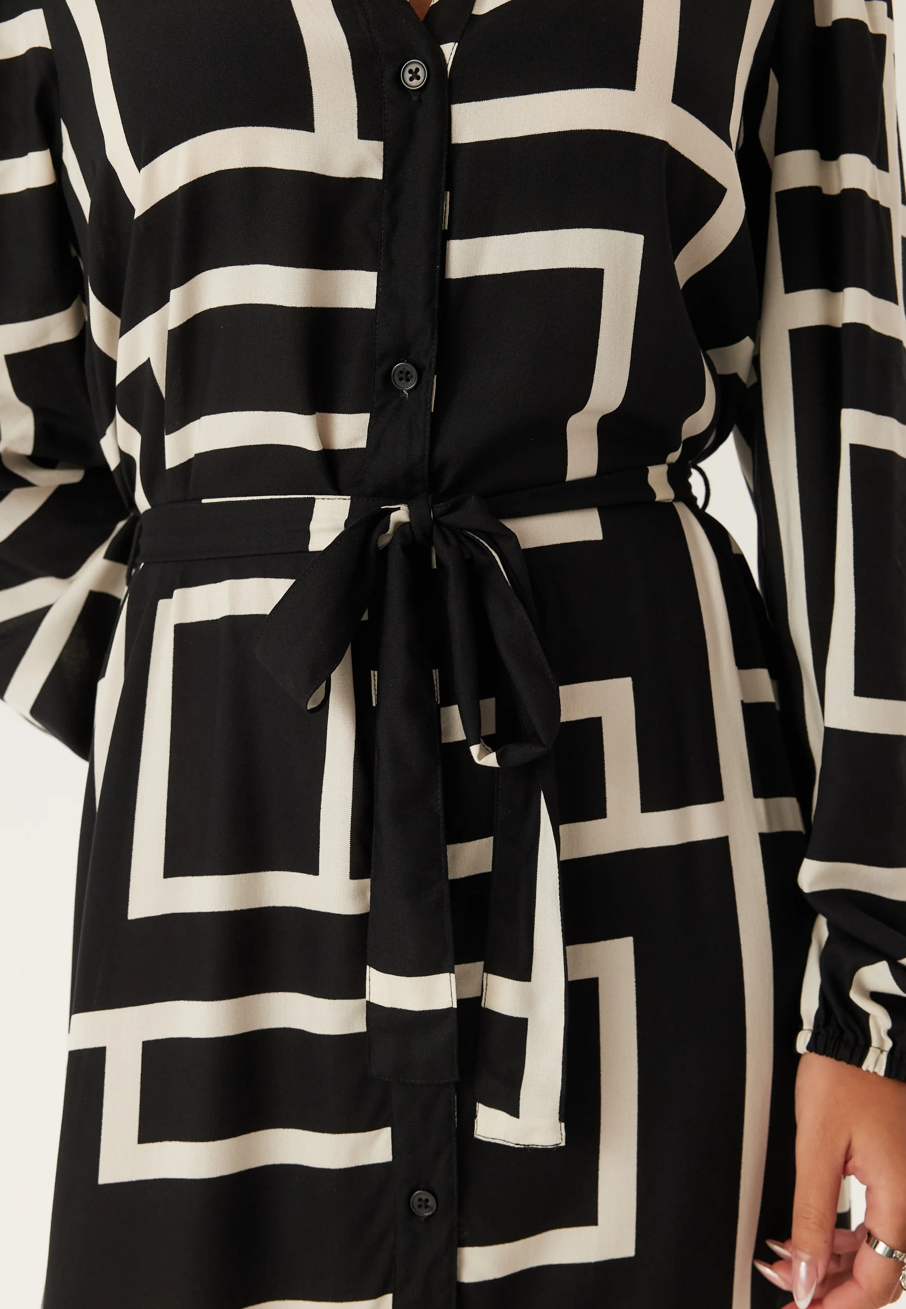 Viscose Long Sleeve Dress - Image 4