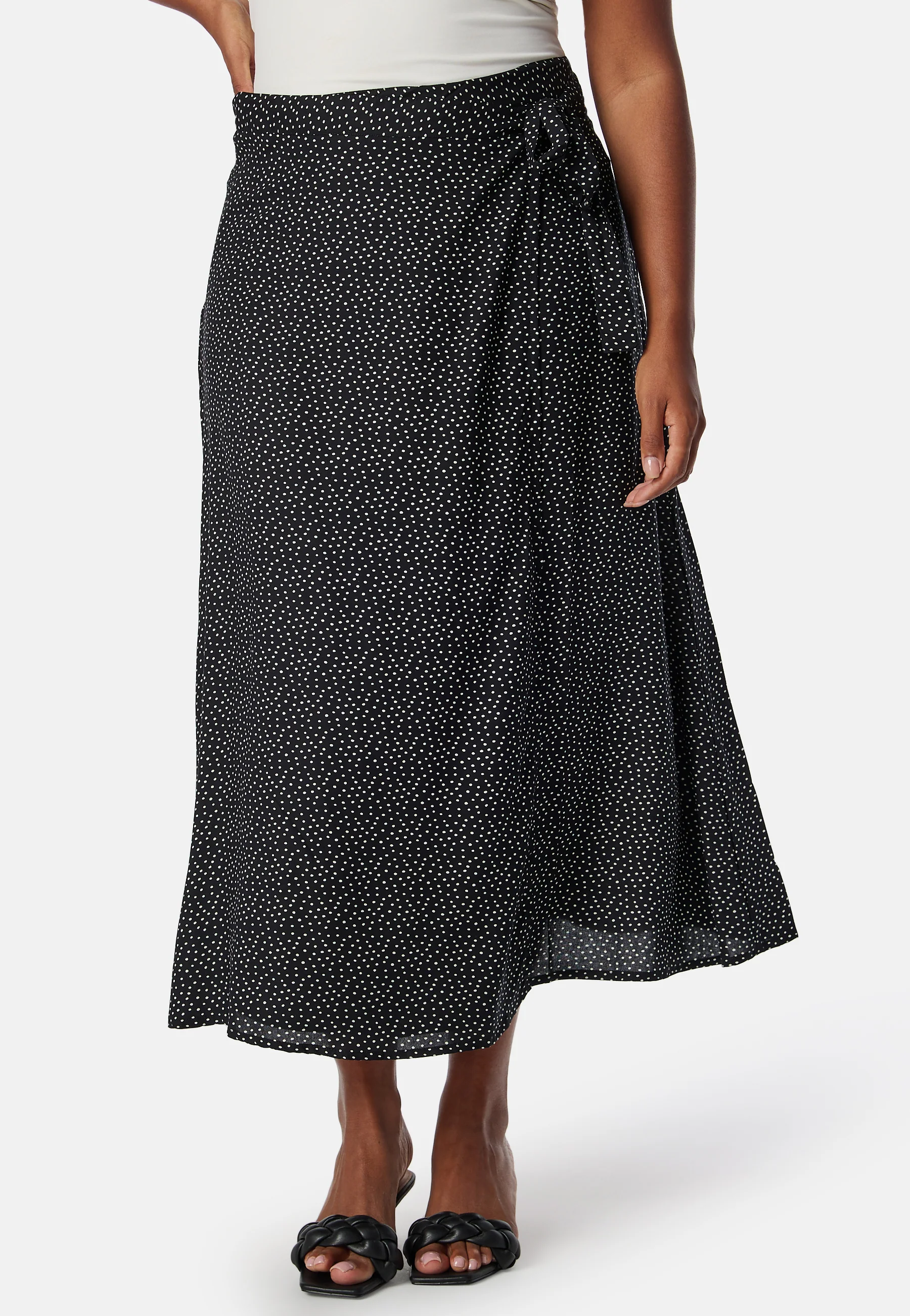Viscose Midi Wrap Skirt - Image 5