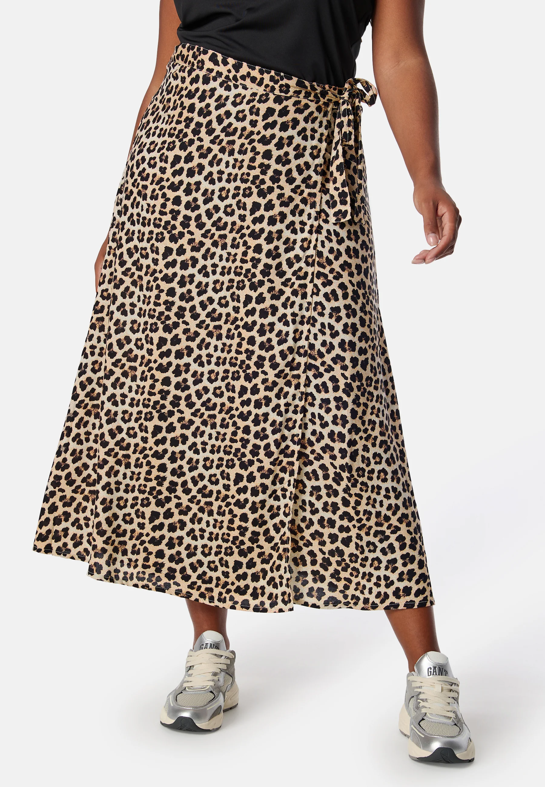 Viscose Midi Wrap Skirt - Image 6