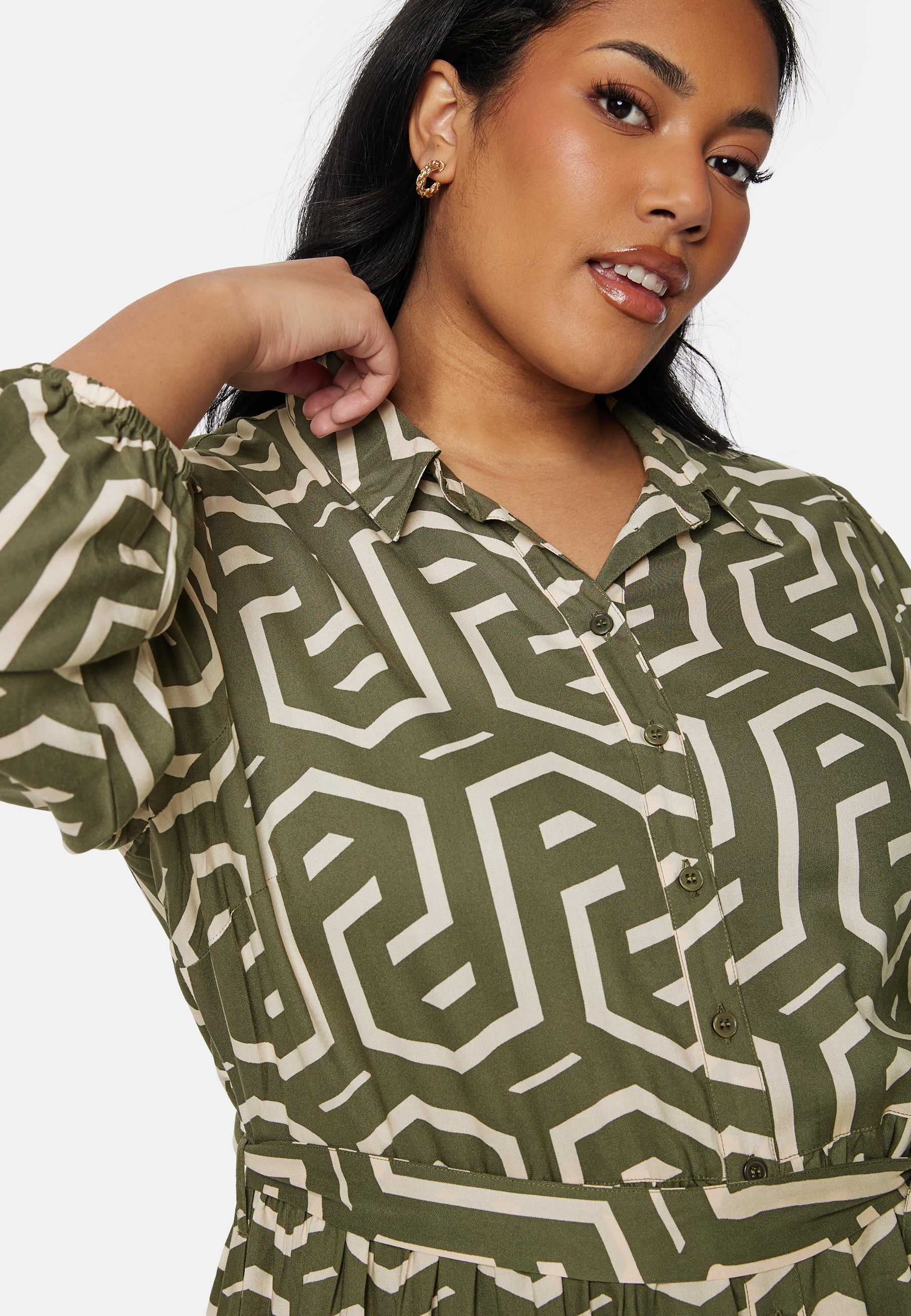Viscose Shirt Dress - Image 8