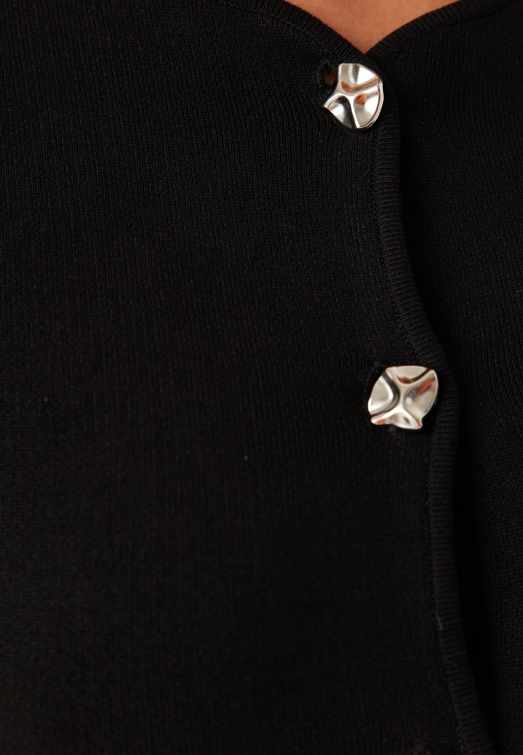 Visway O-neck L/S BUTTON KNIT CARDIGAN - Image 4