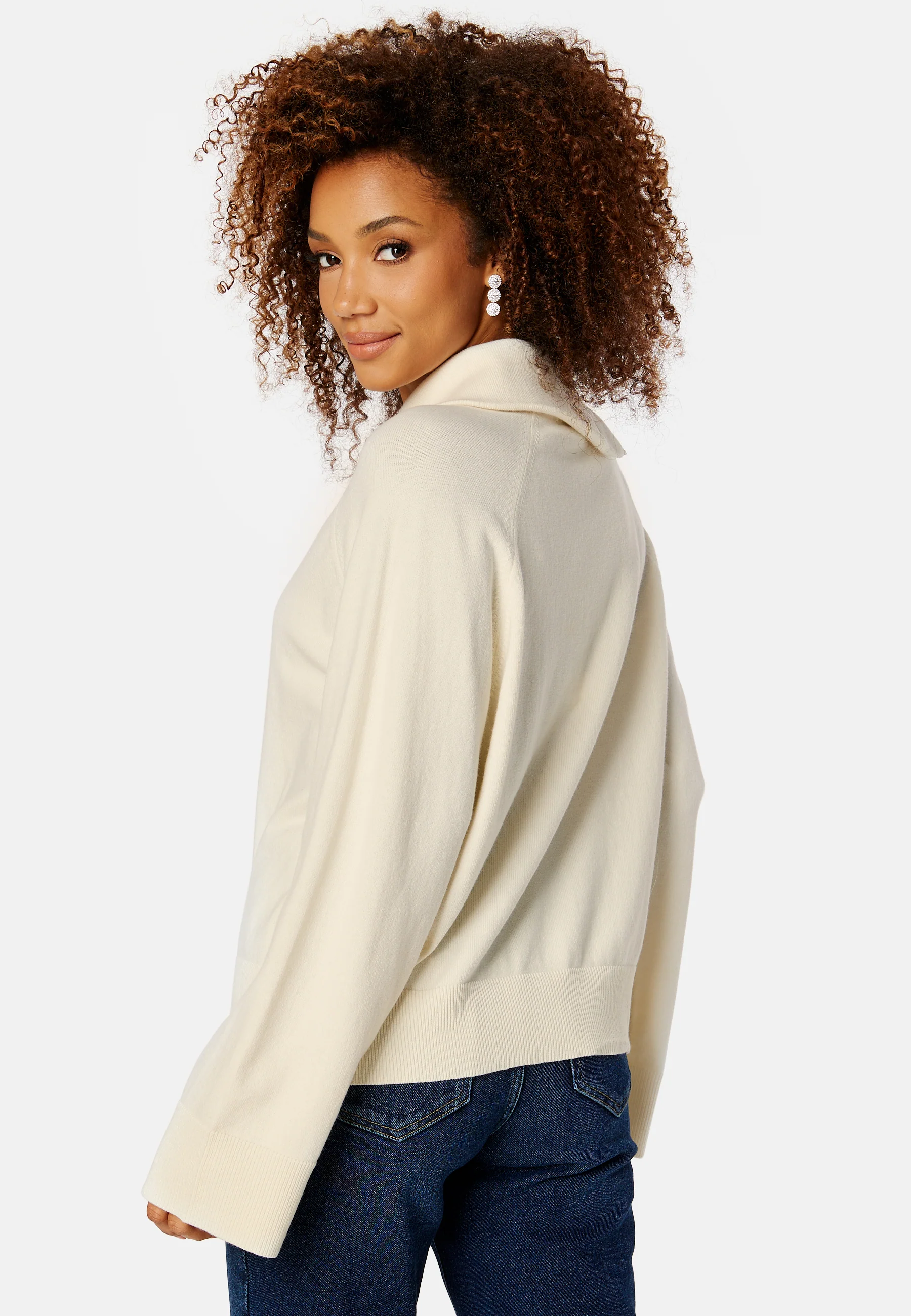 Vivian High Neck Half Zip Knit - Image 3