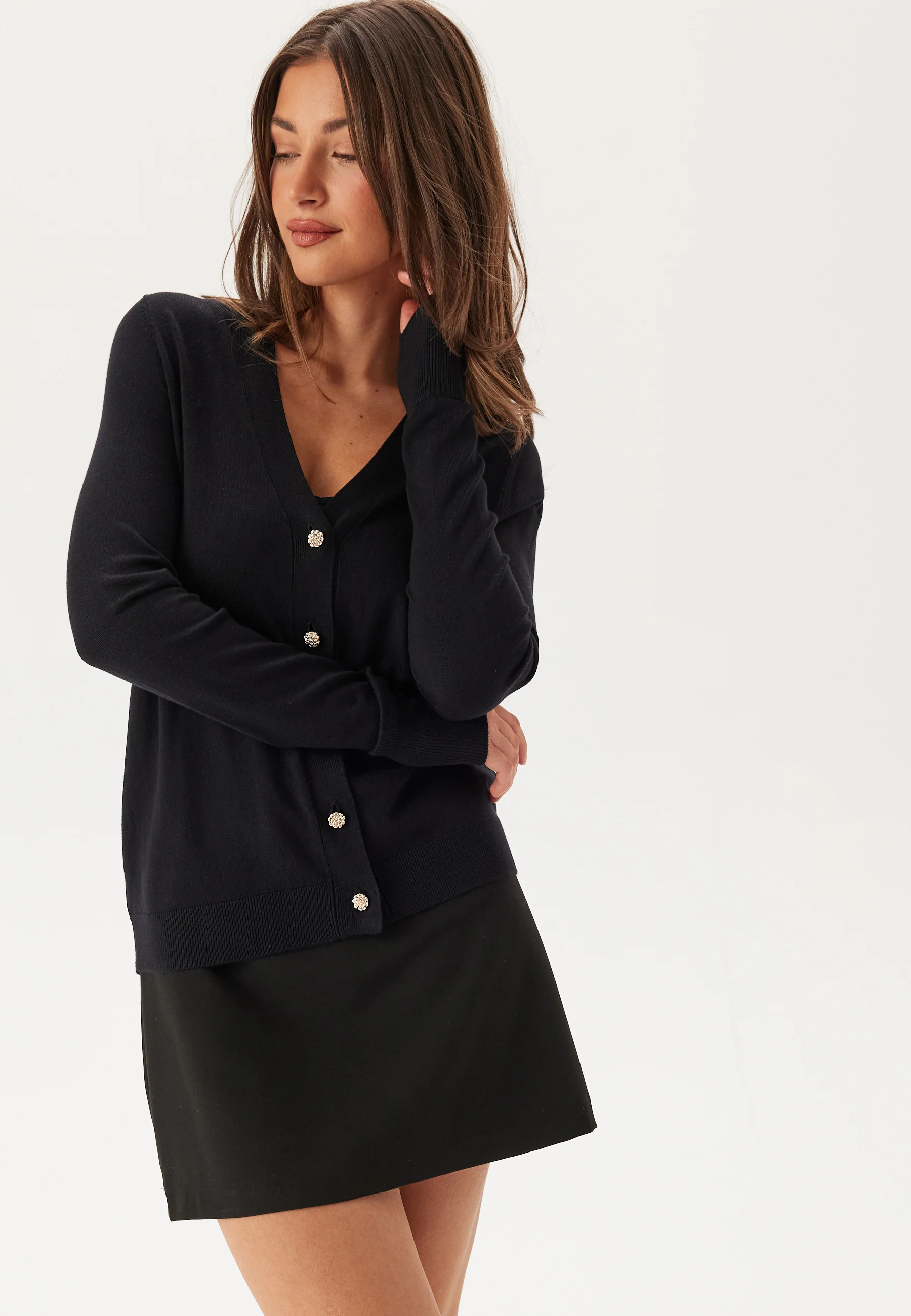 Viwennie V-neck L/S Knit Cardigan - Image 2