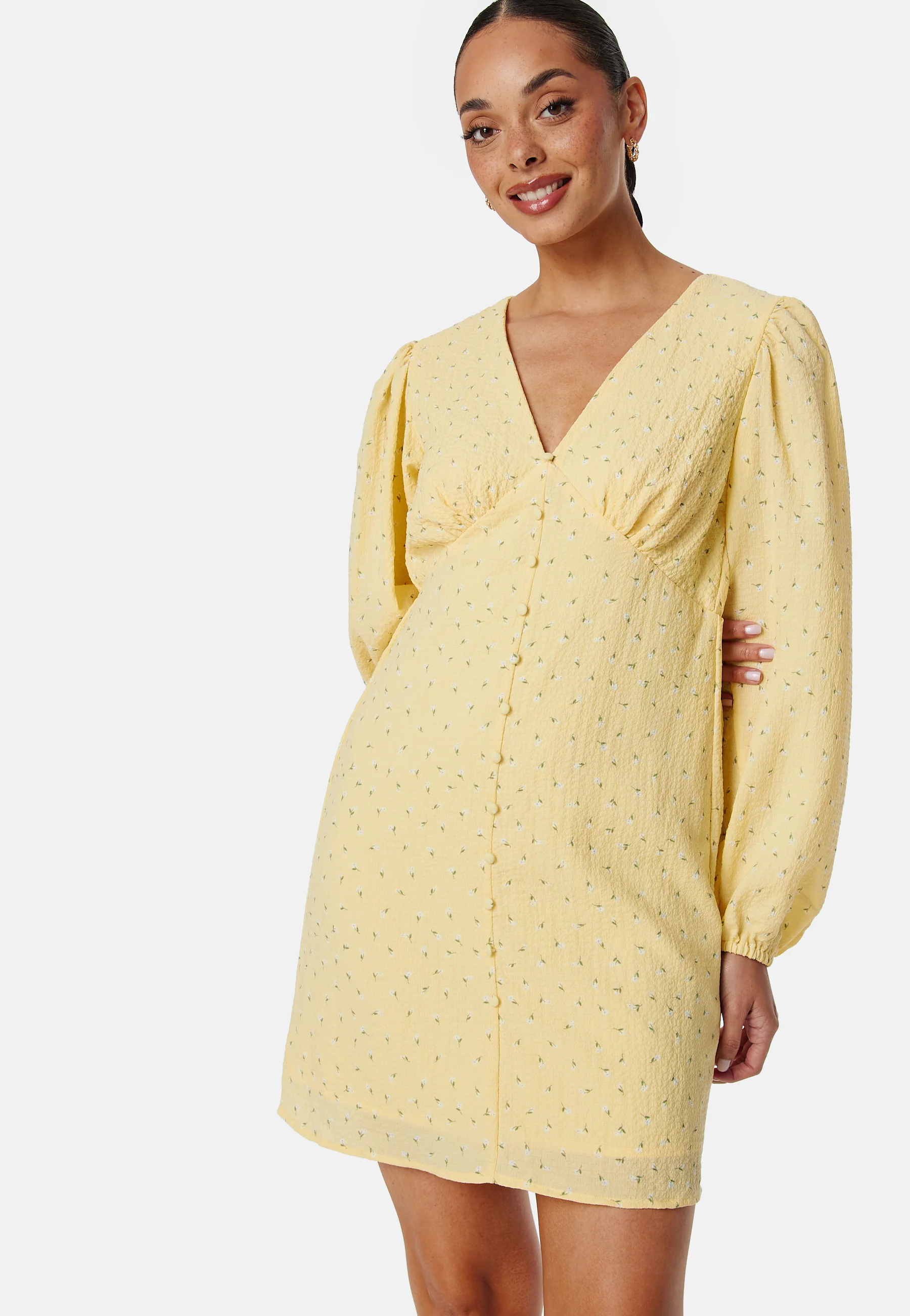 Vmamanda LS V-Neck short dress