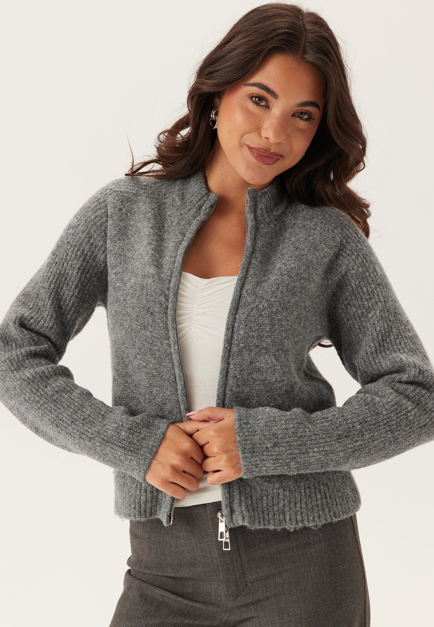 Vmbang Ls High Neck Zip Cardig - Image 4