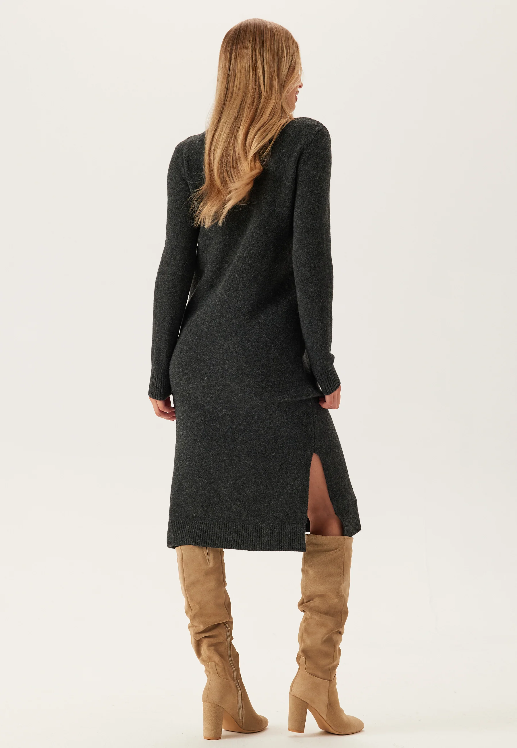 Vmboom Ls Rollneck Dress - Image 2