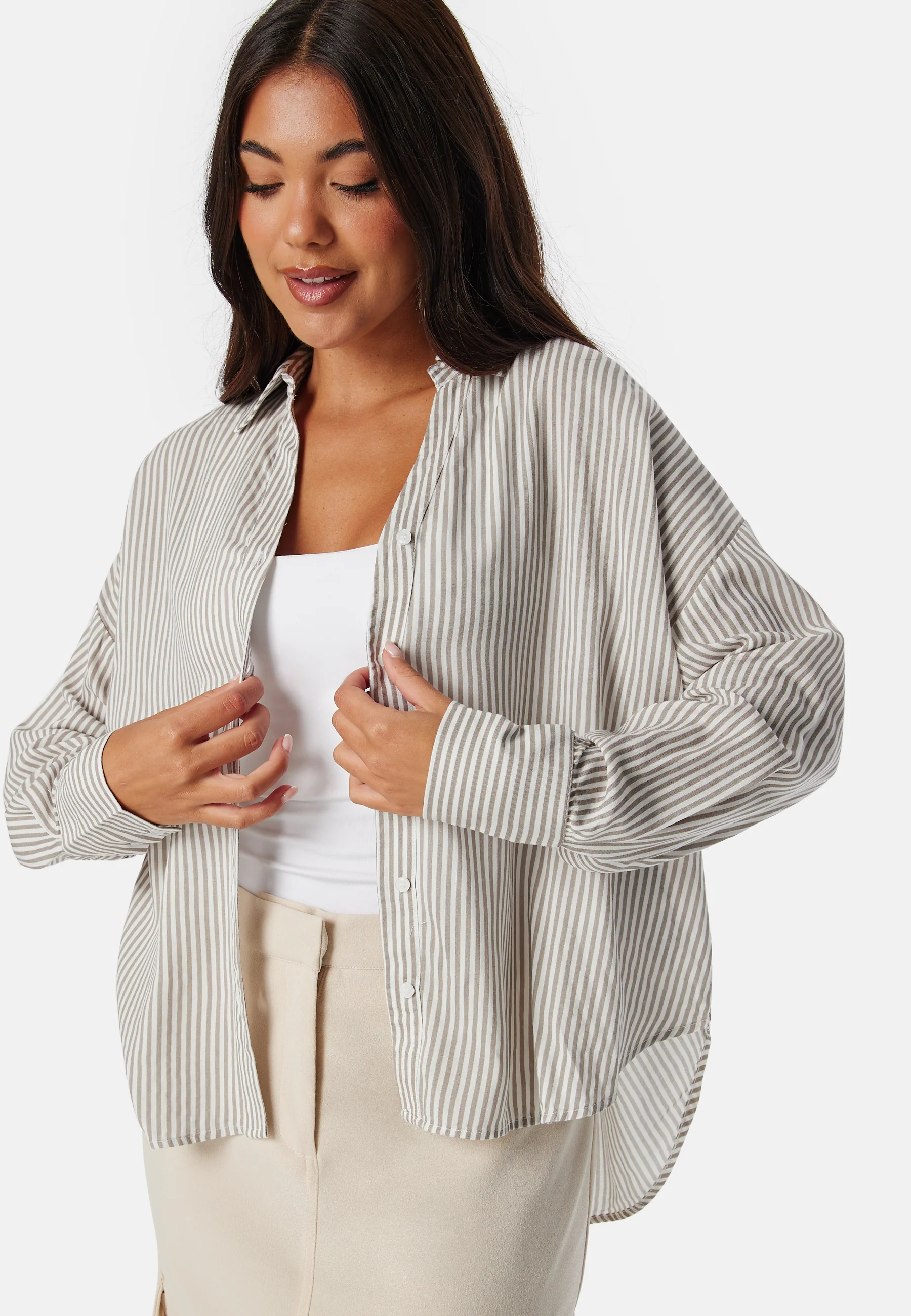 Vmbumpy L/S Oversize Shirt Wvn