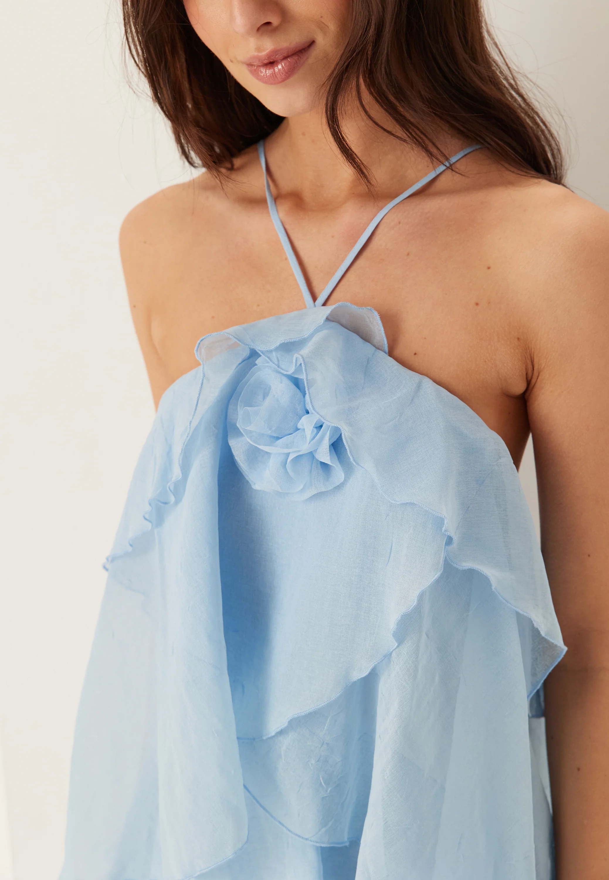 Vmdelilah Sl Halter Ruffle Dress - Image 5