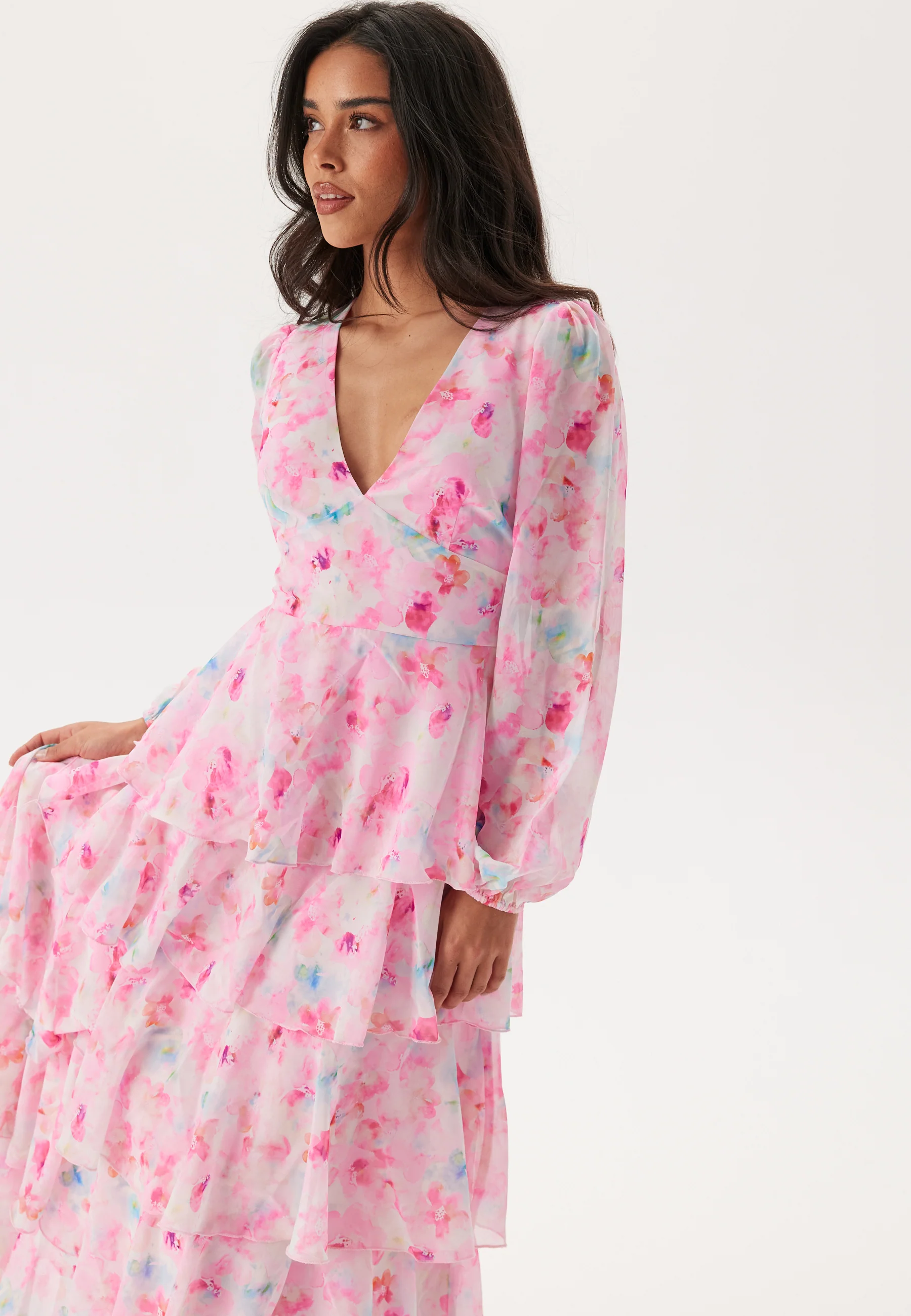Vmfelicia Ls Ruffle Maxi Dress - Image 3