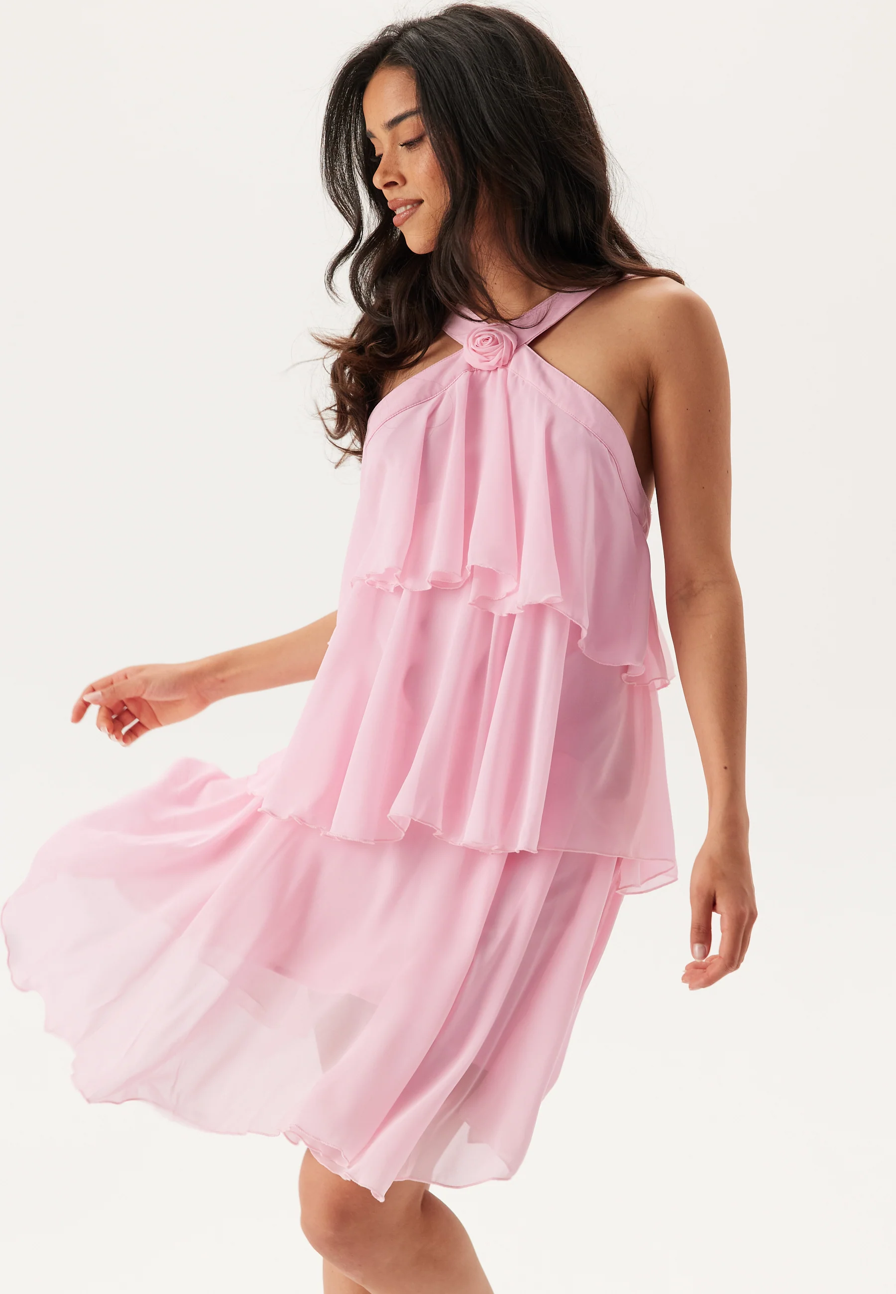 Vmfelicia Sl Ruffle Short Dres - Image 2