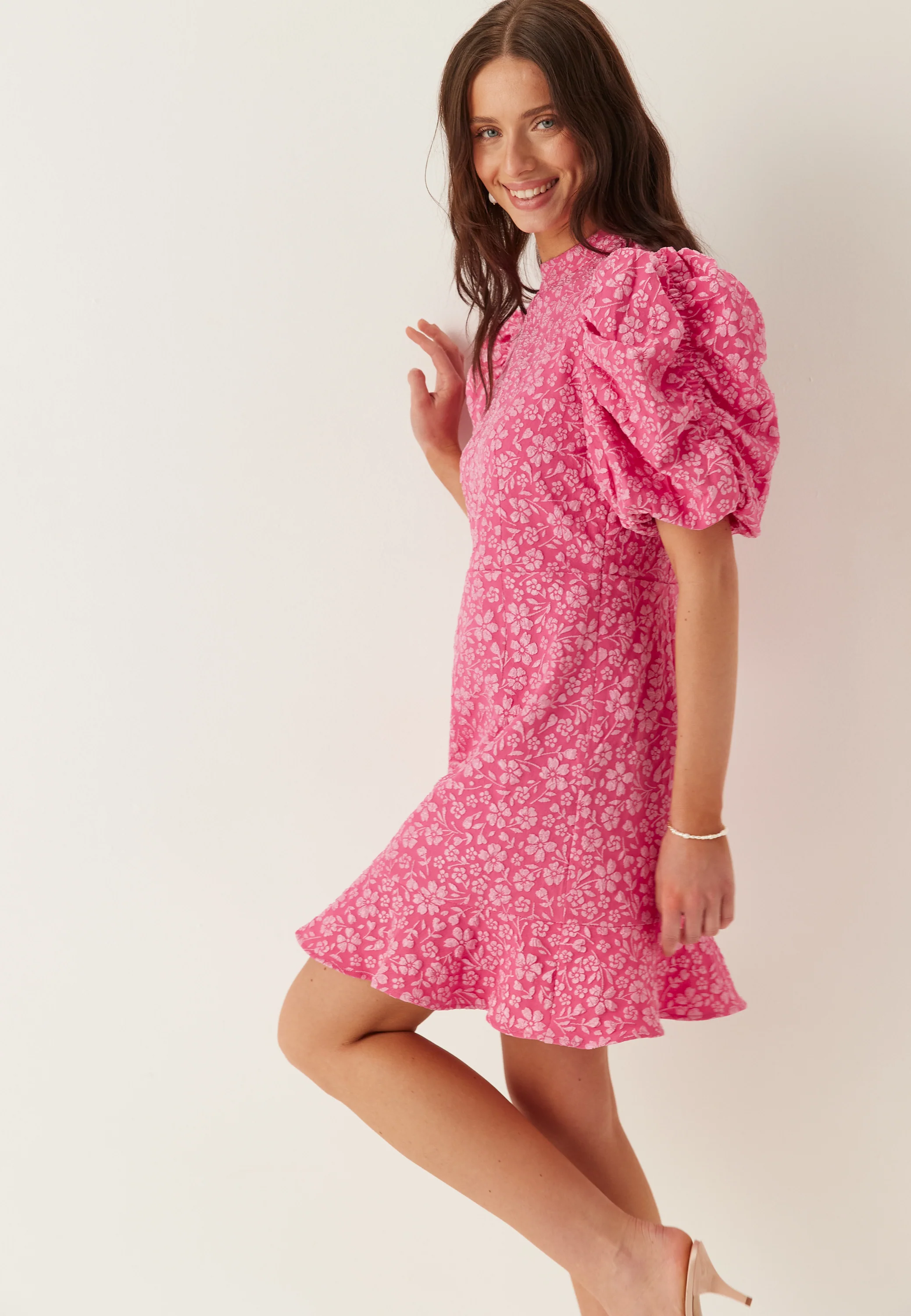 Vmfiona Ss High Neck Short Dress - Image 5