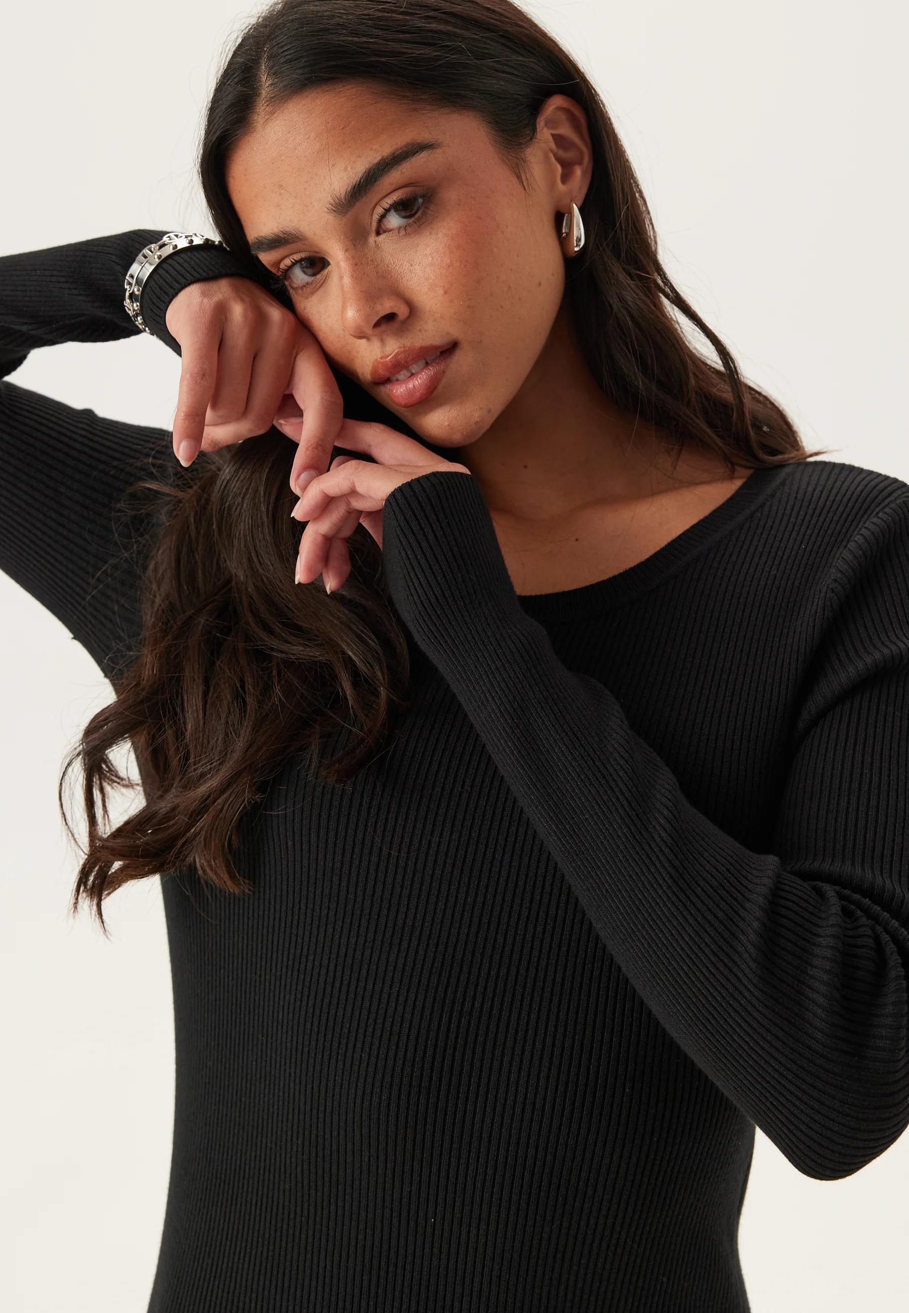 Vmgizelle Ls O-neck Blk Dress - Image 4