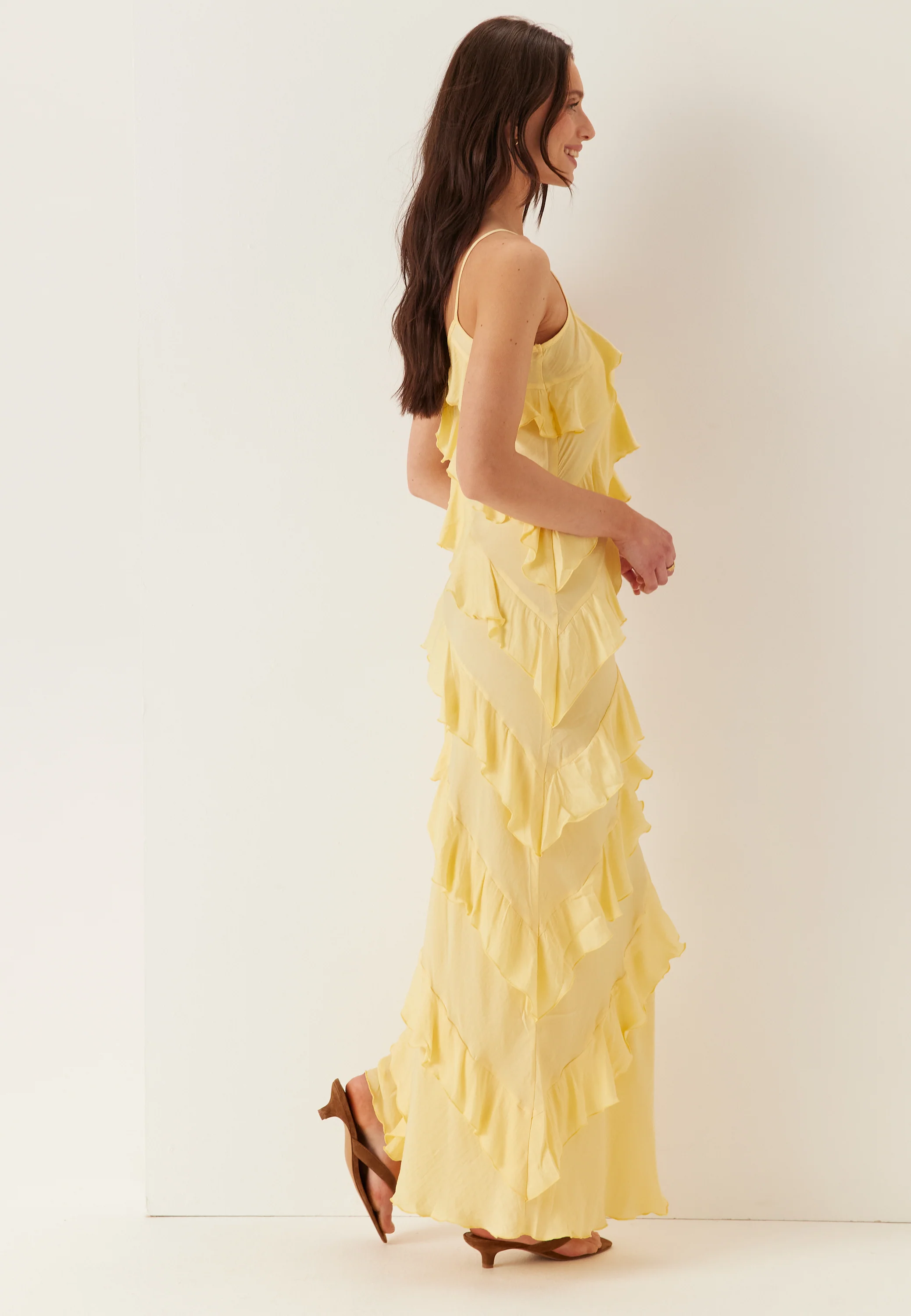 Vmicelyn Sl Ruffle Maxi Dress - Image 2