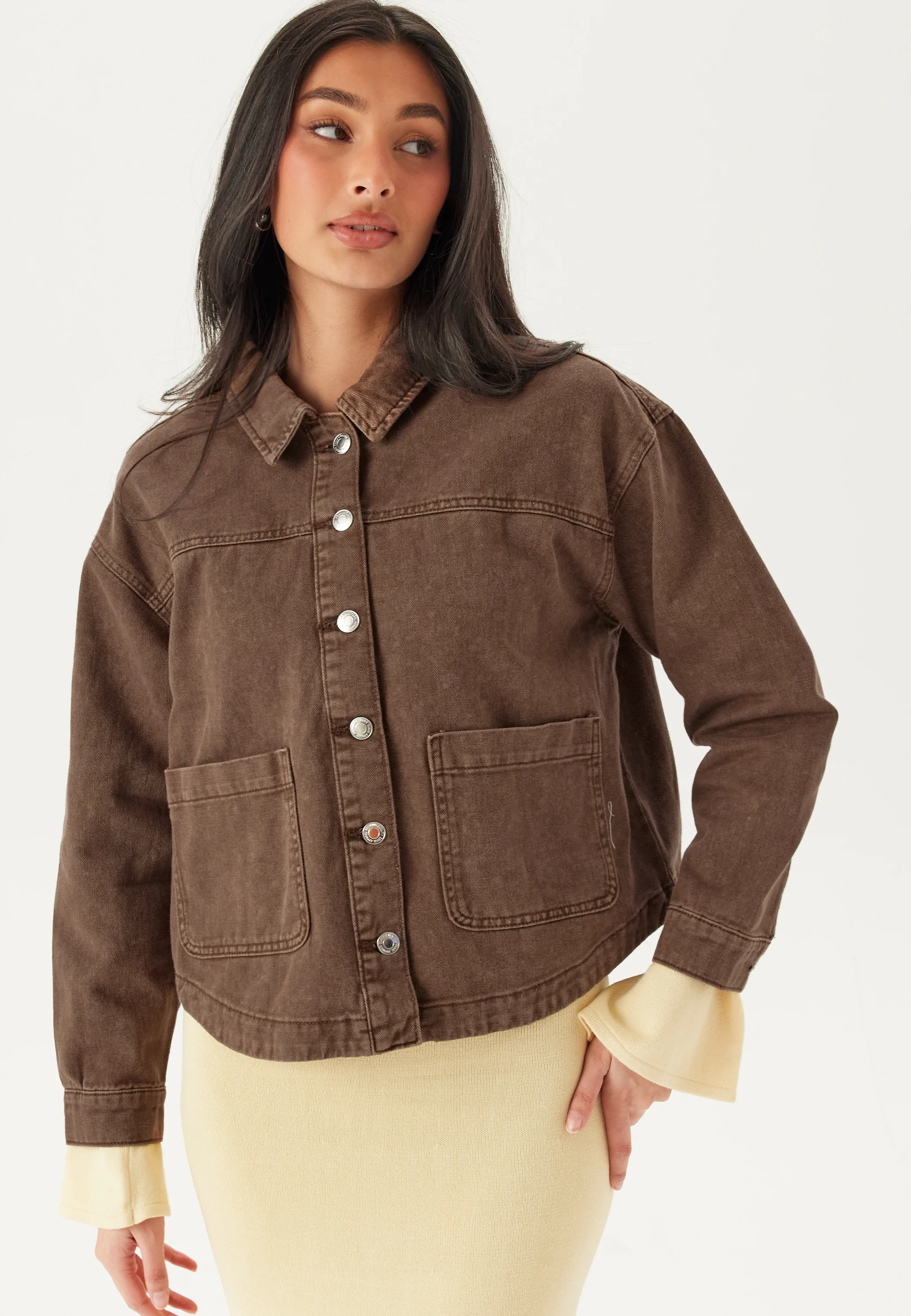 Vmjamie Ls Denim Shacket Mix N - Image 3