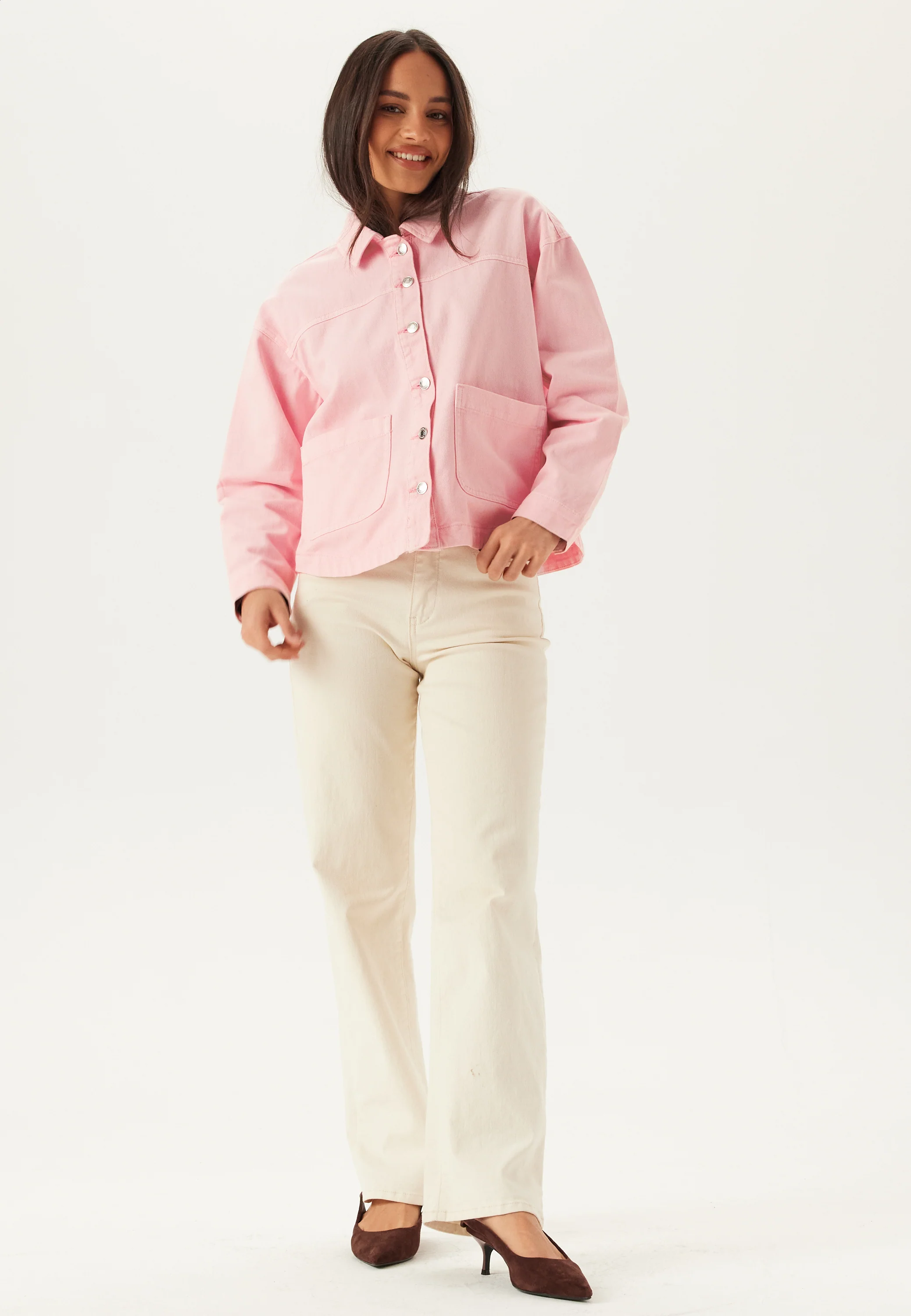 Vmjamie Ls Denim Shacket Mix N - Image 5
