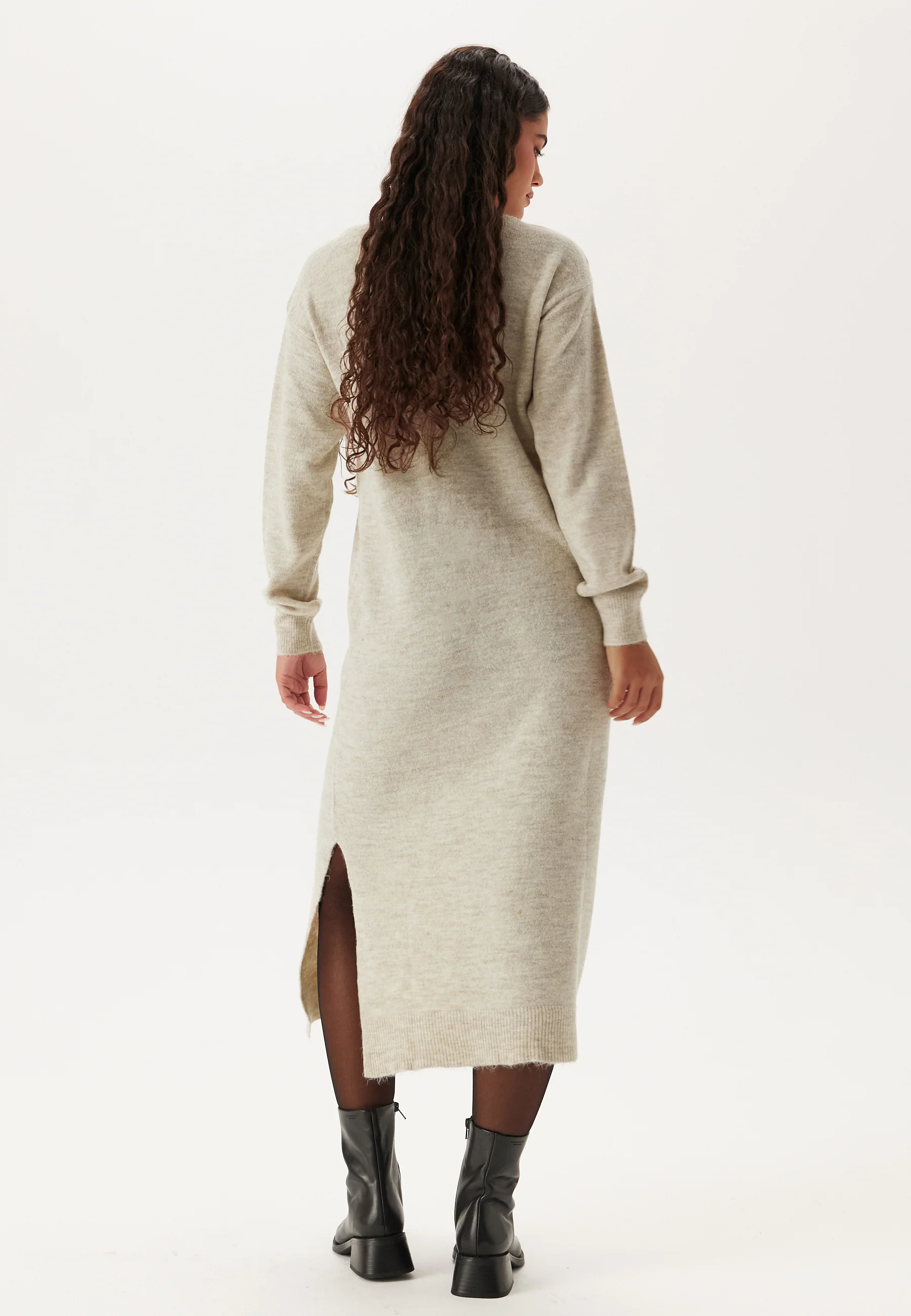 Vmlefile Ls Boatneck Calf Dress - Image 2
