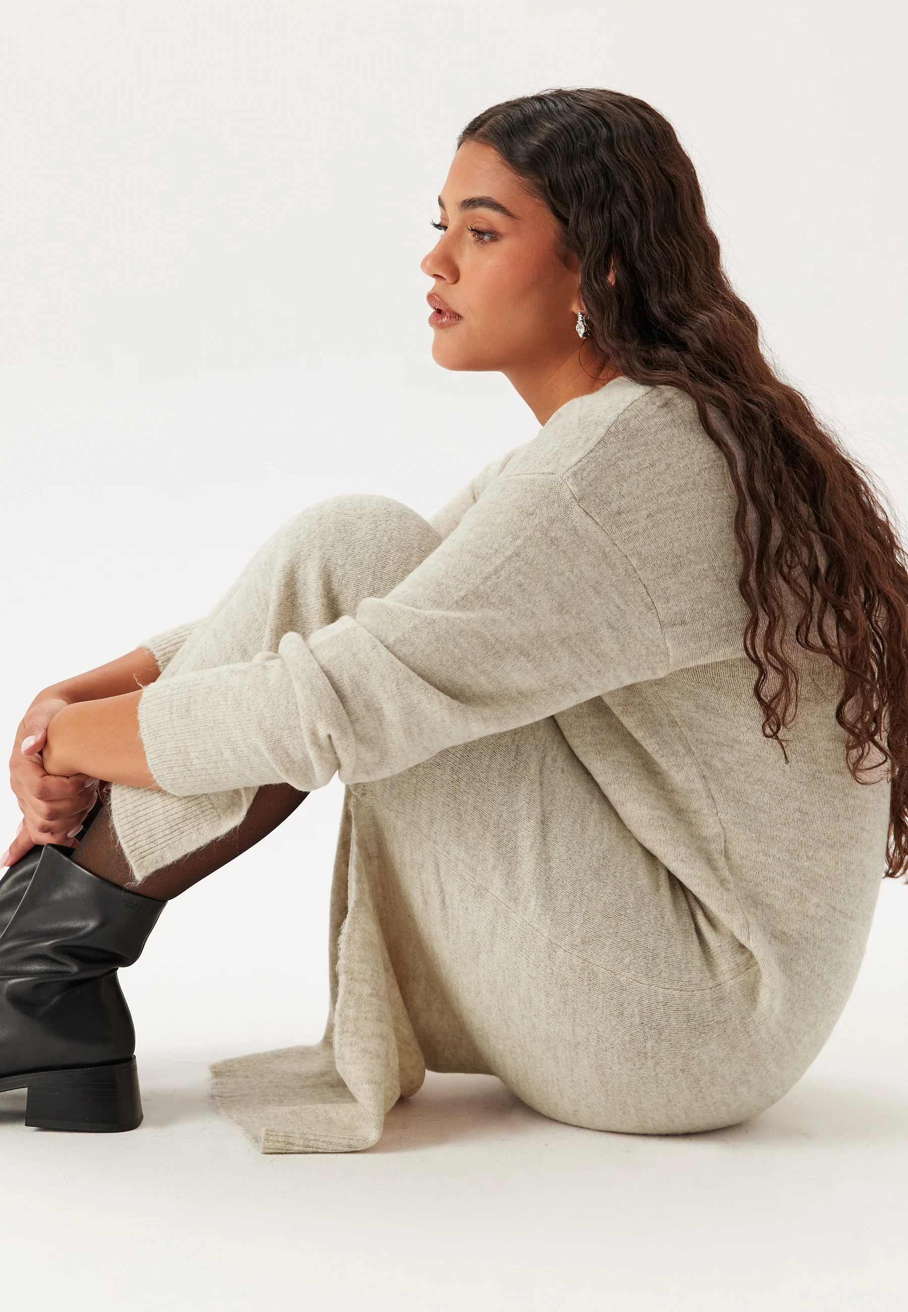 Vmlefile Ls Boatneck Calf Dress - Image 3