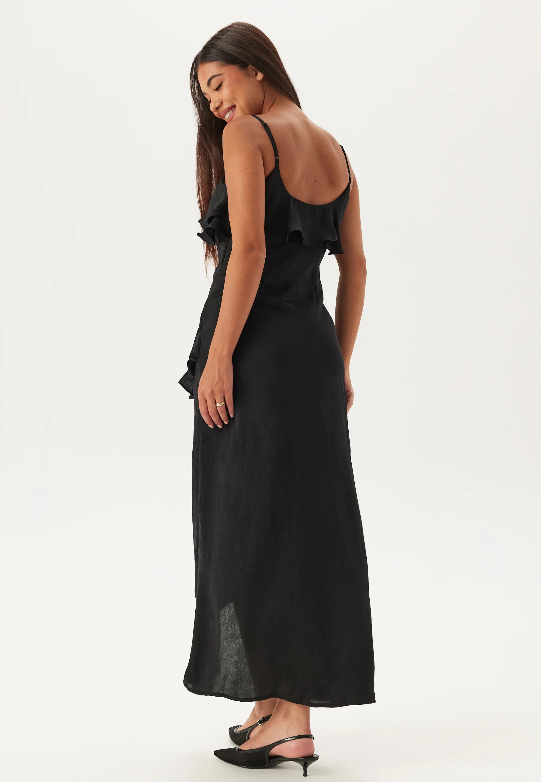 Vmmaxine Sl Ruffled Ankle Dres - Image 2