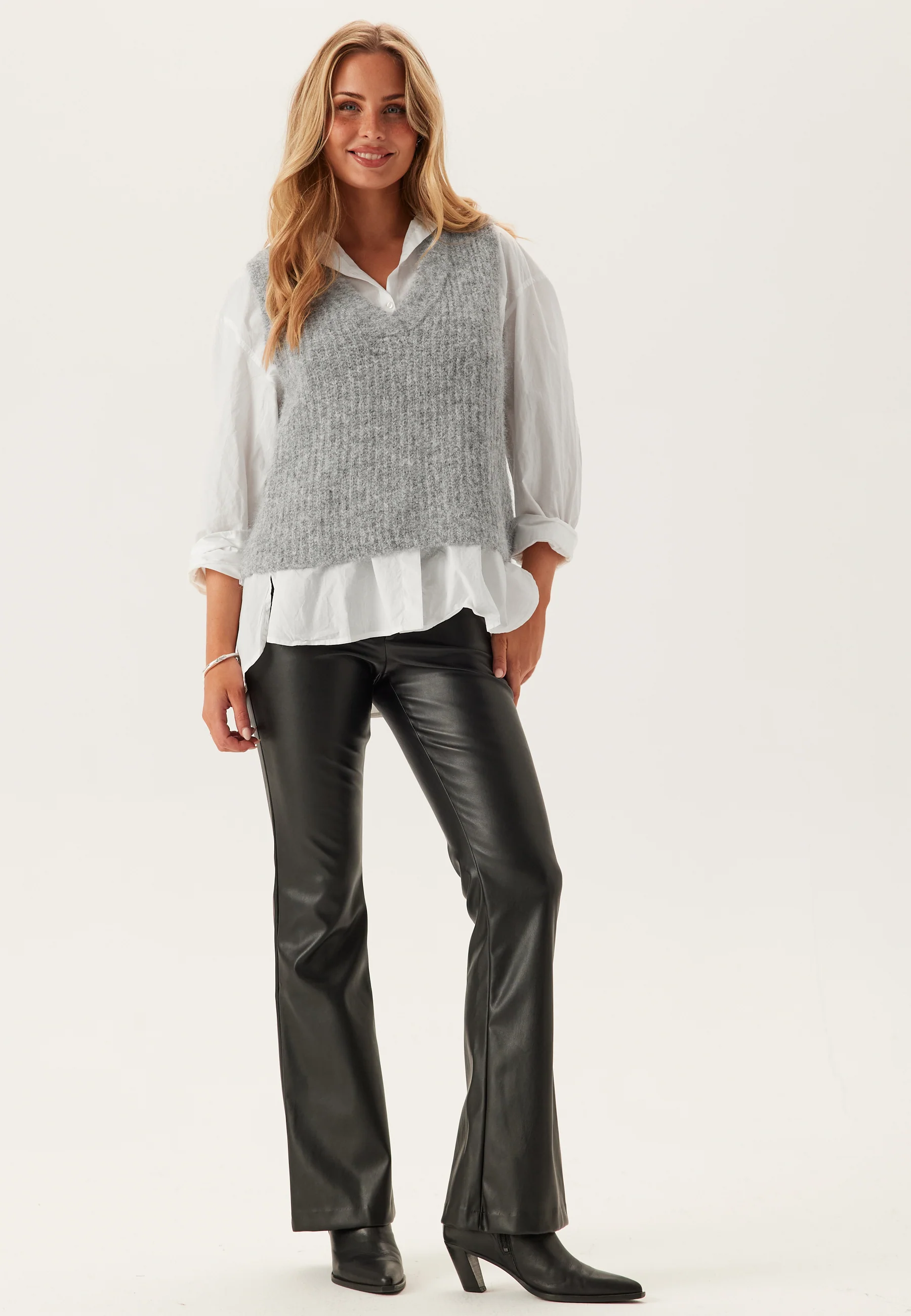 Vmnovah Rib Sl V-neck Vest - Image 3