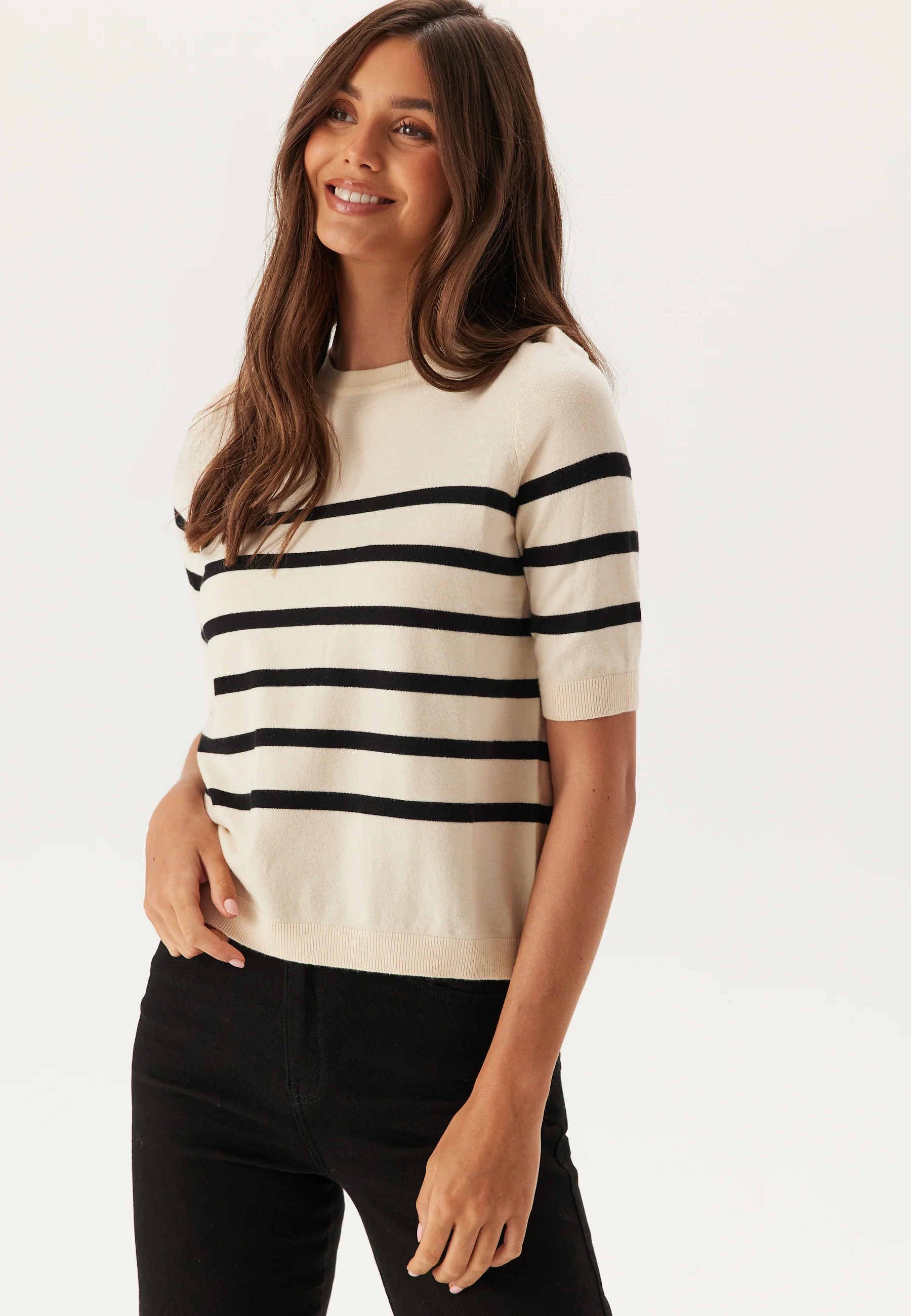 Vmsaba Plain Ss O-neck Pullove