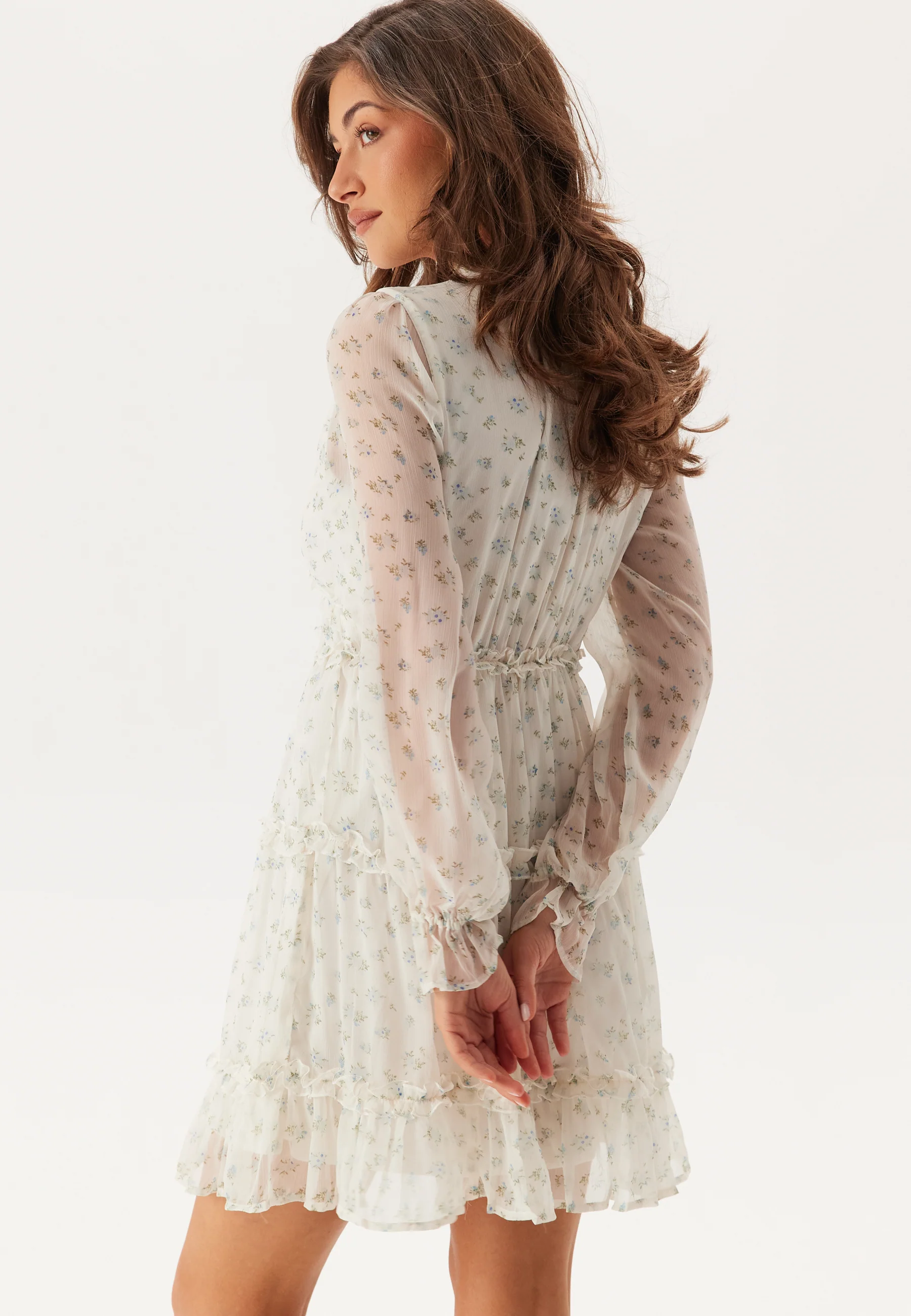 Vmsmilla LS frill short dress - Image 2