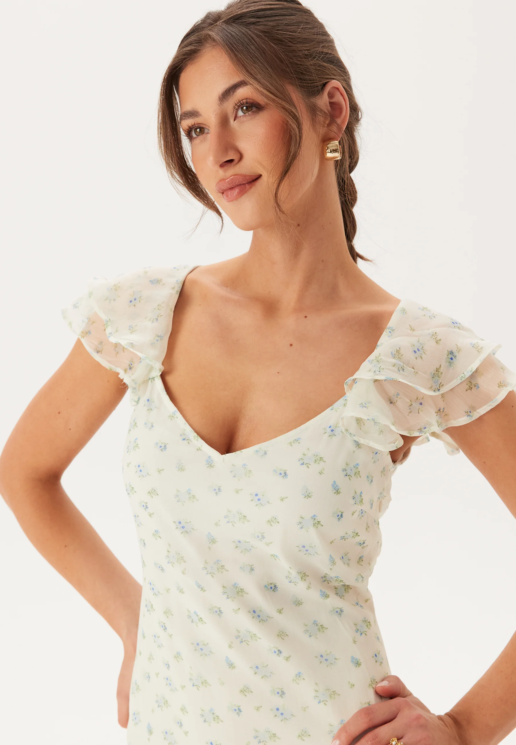 Vmsmilla S/L ANKLE FRILL DRESS - Image 3