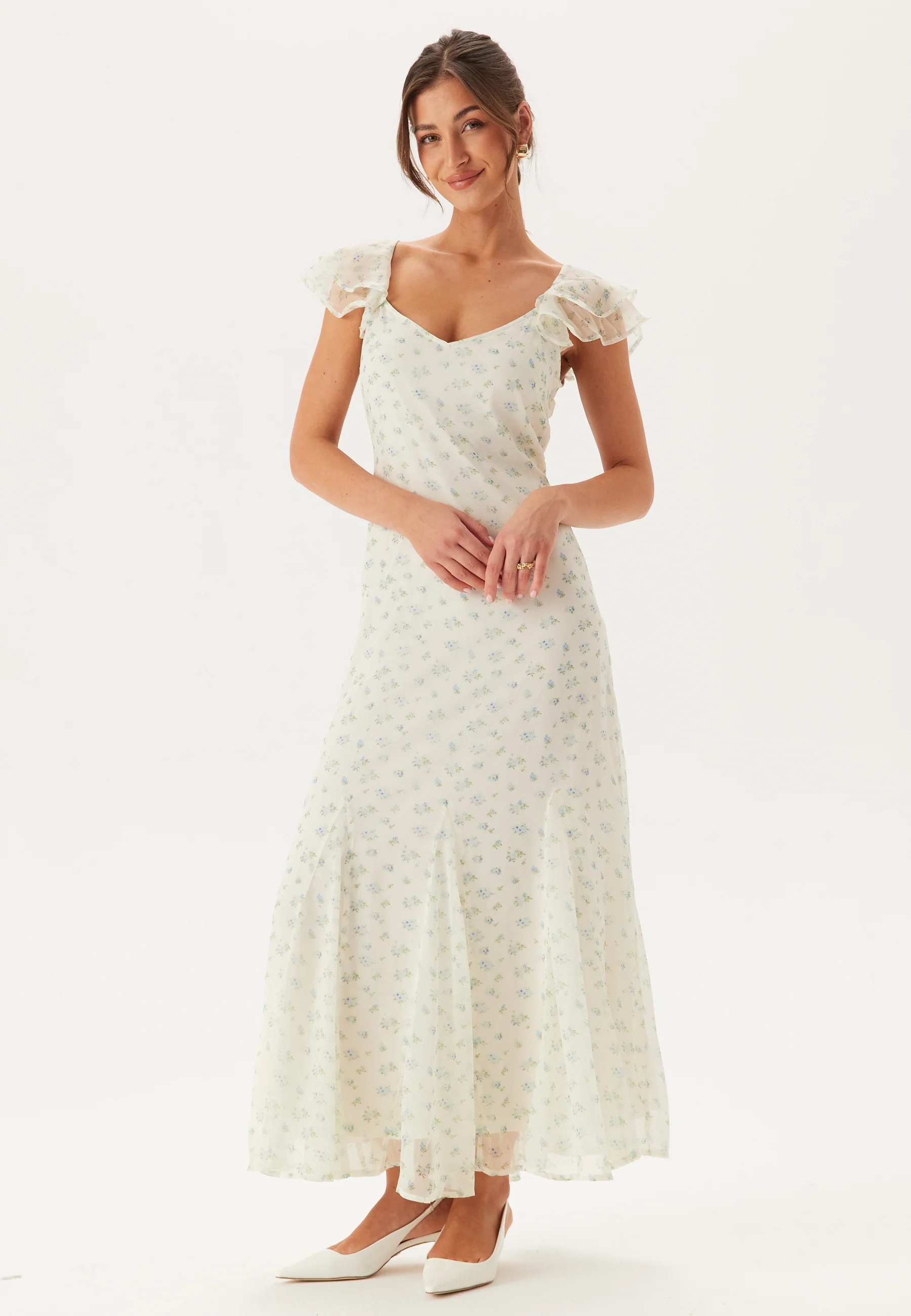 Vmsmilla S/L ANKLE FRILL DRESS - Image 6