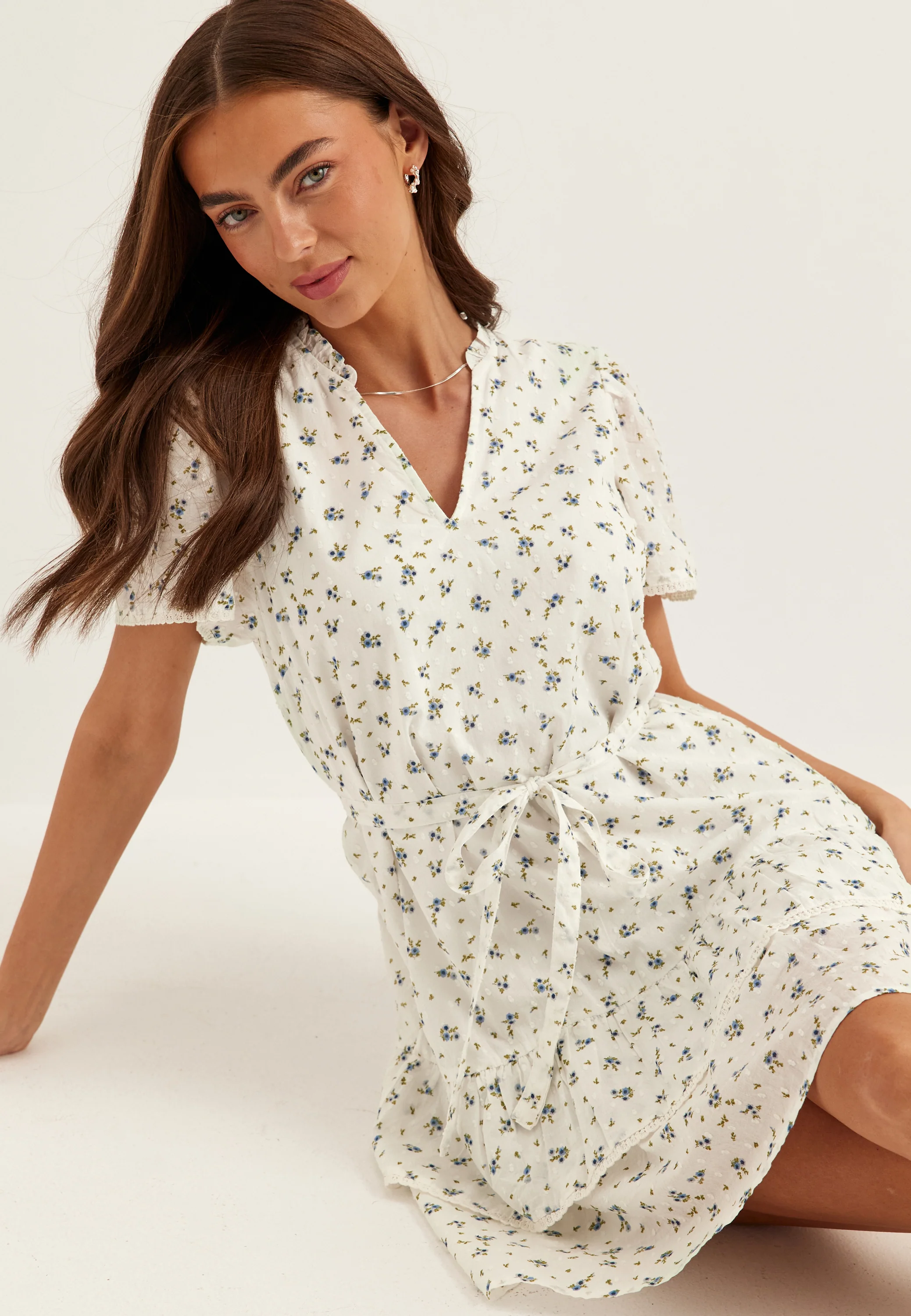 Vmtrine Ss Short Lace Dress Noos