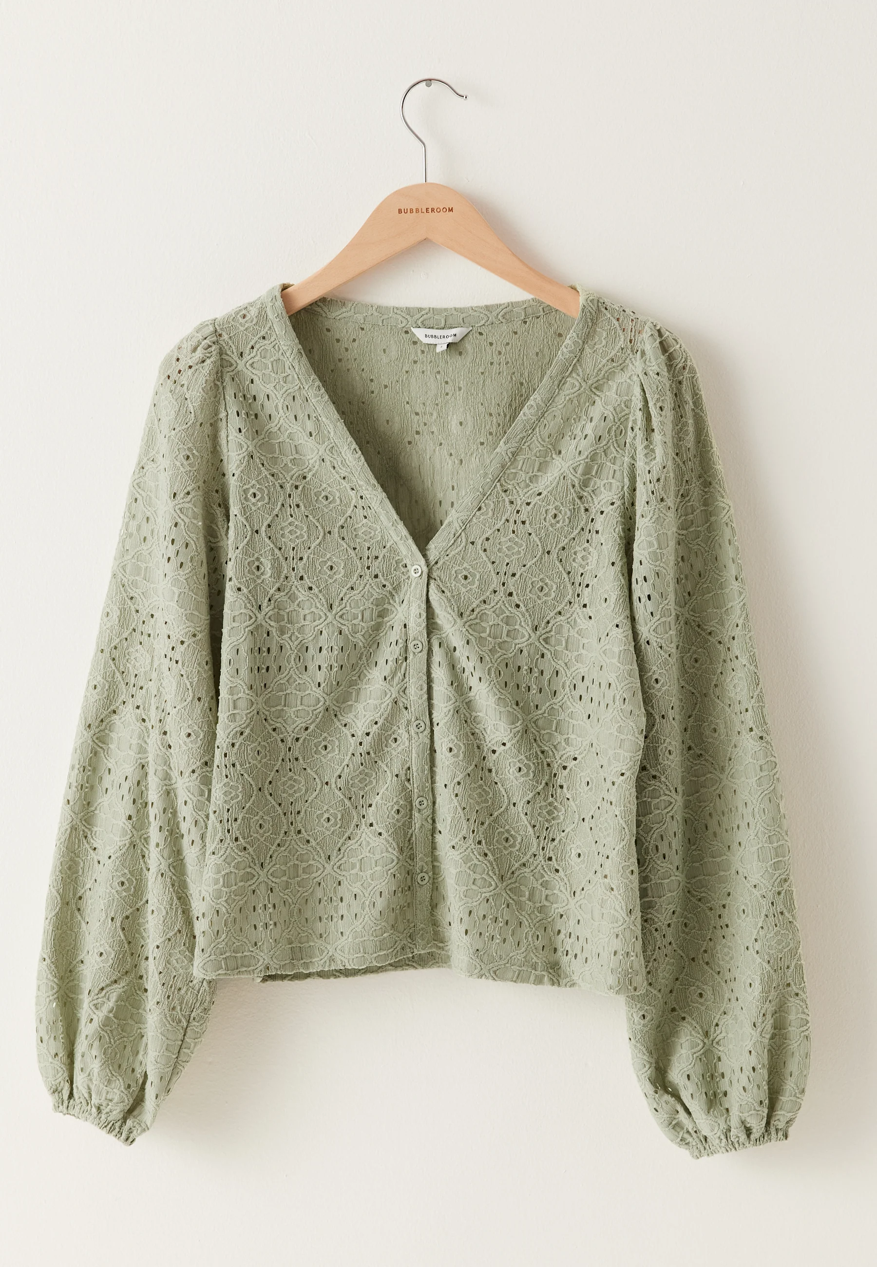 Volume Sleeve Button Blouse - Image 5