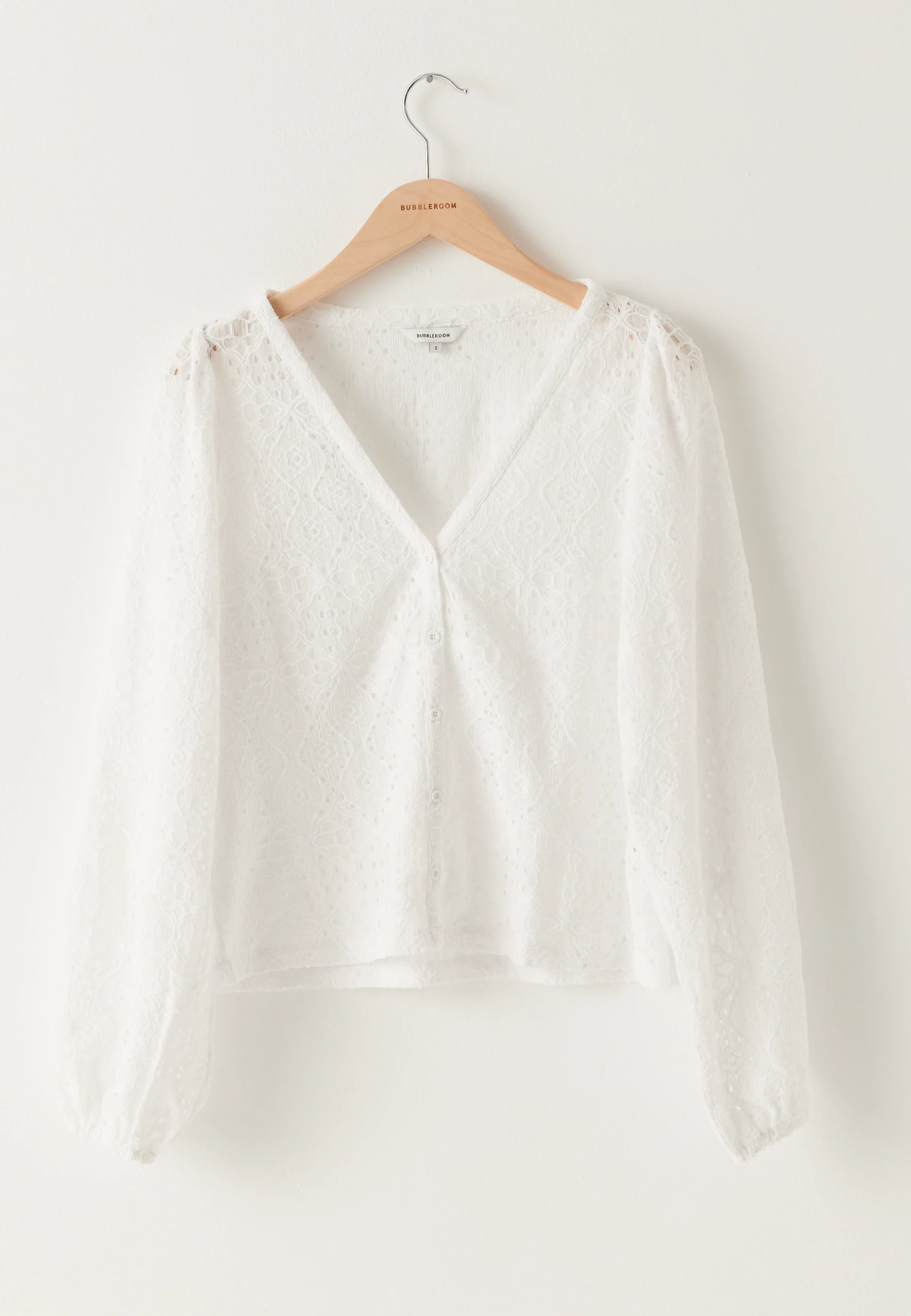 Volume Sleeve Button Blouse - Image 5