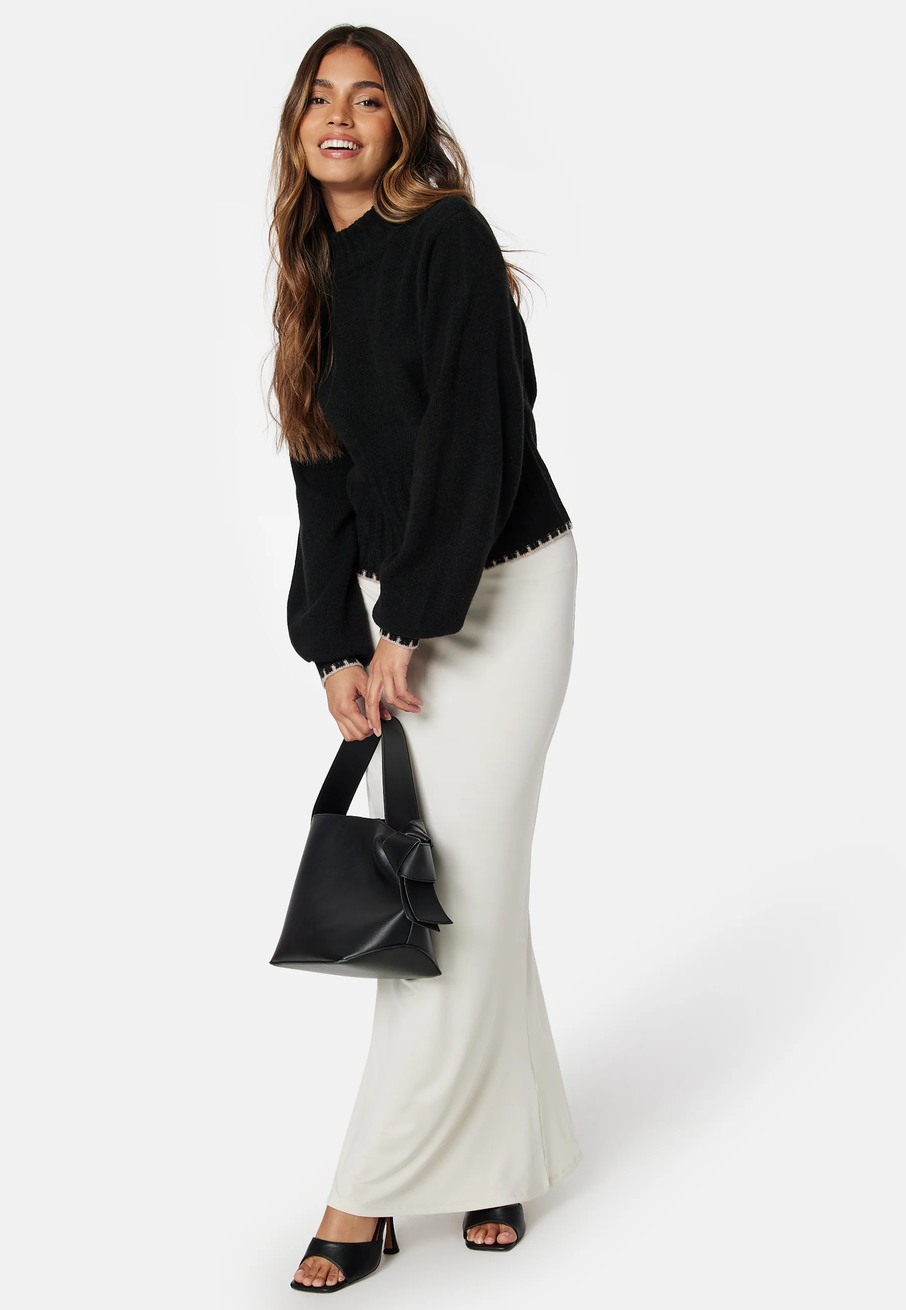 Volume Sleeve Knitted Sweater - Image 5
