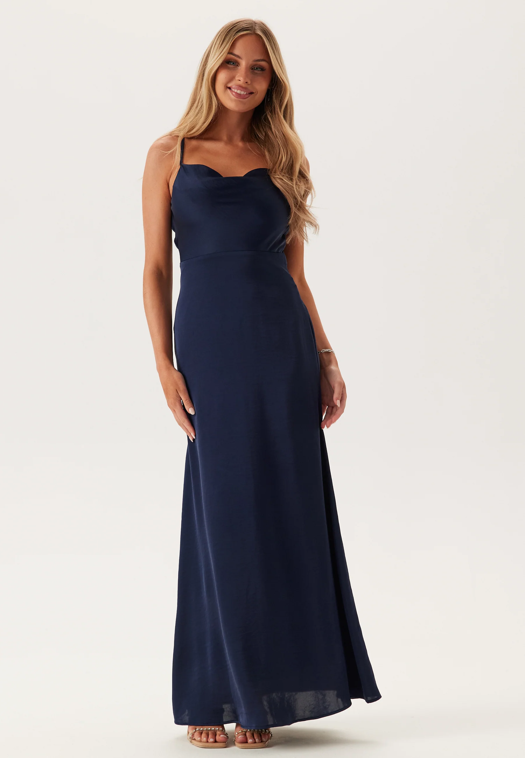 Waterfall Mermaid Satin Gown - Image 2