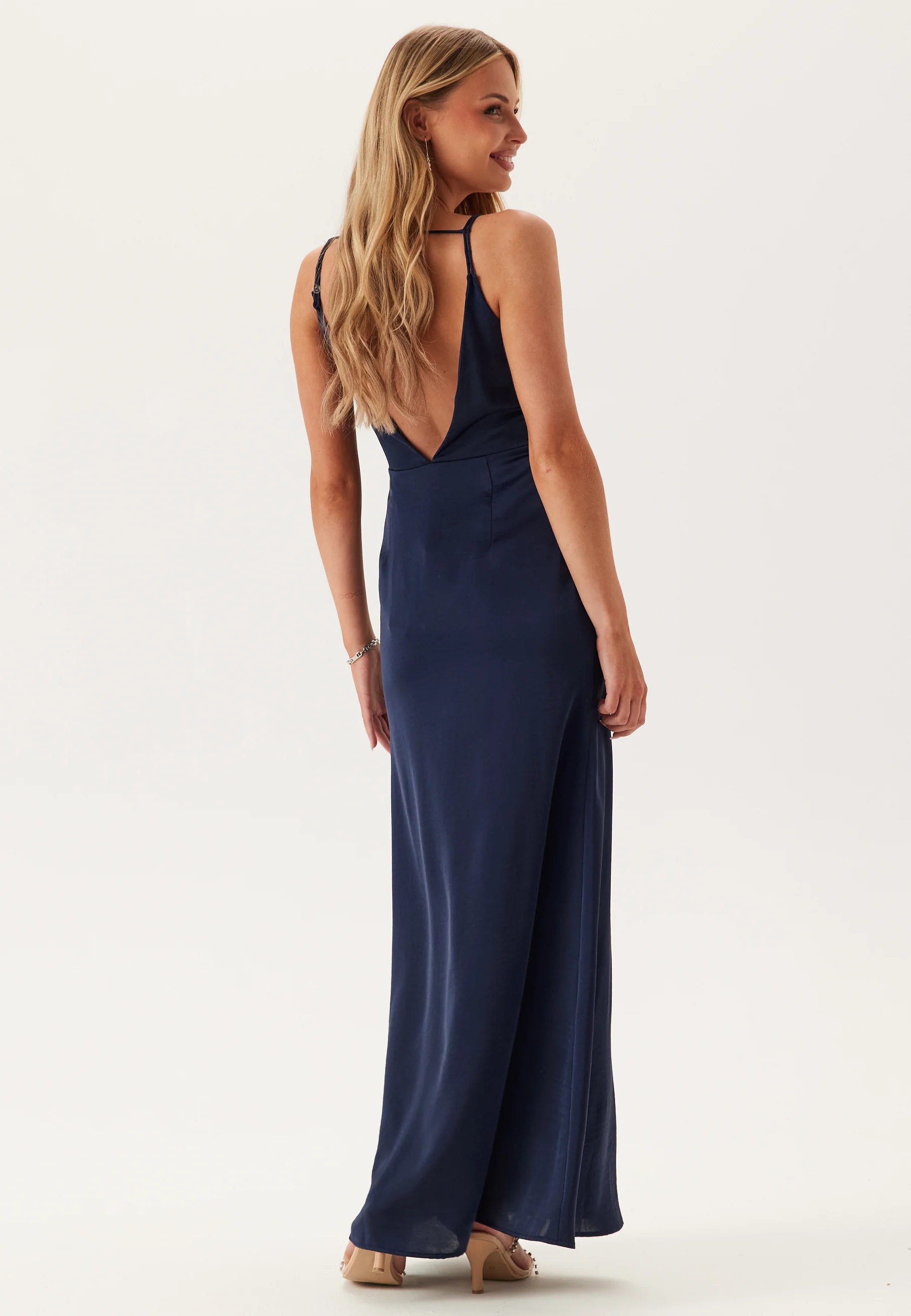 Waterfall Mermaid Satin Gown - Image 3