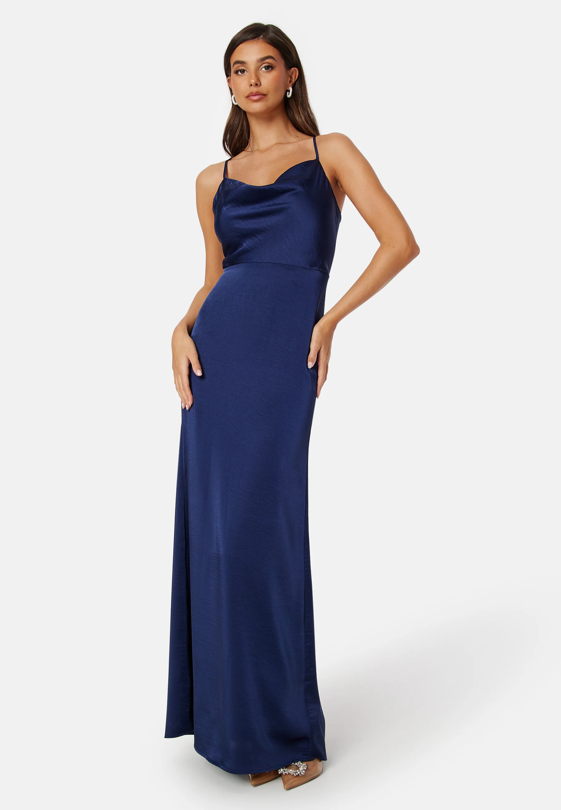 Waterfall Satin Gown - Image 2