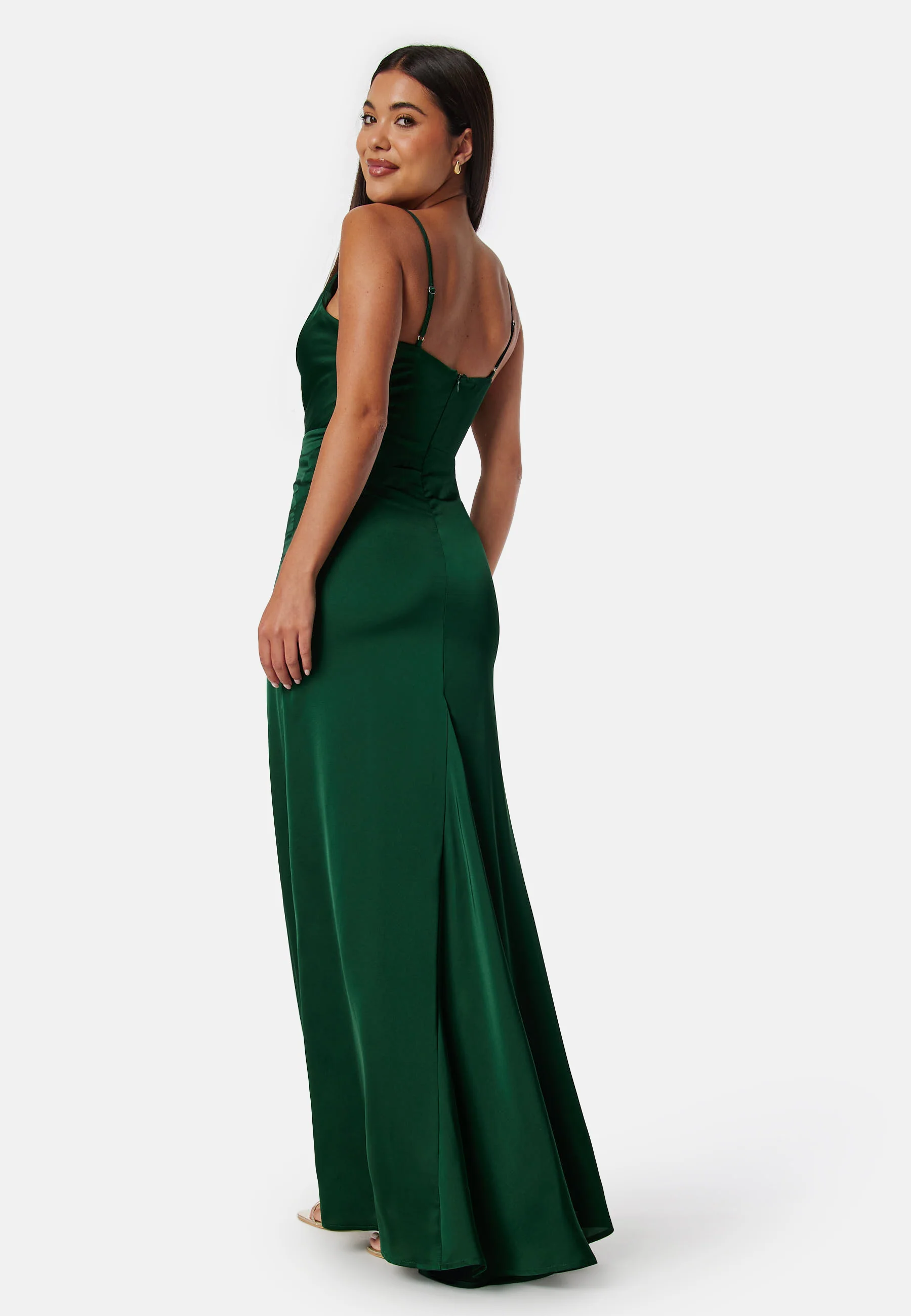 Waterfall Satin Gown - Image 2
