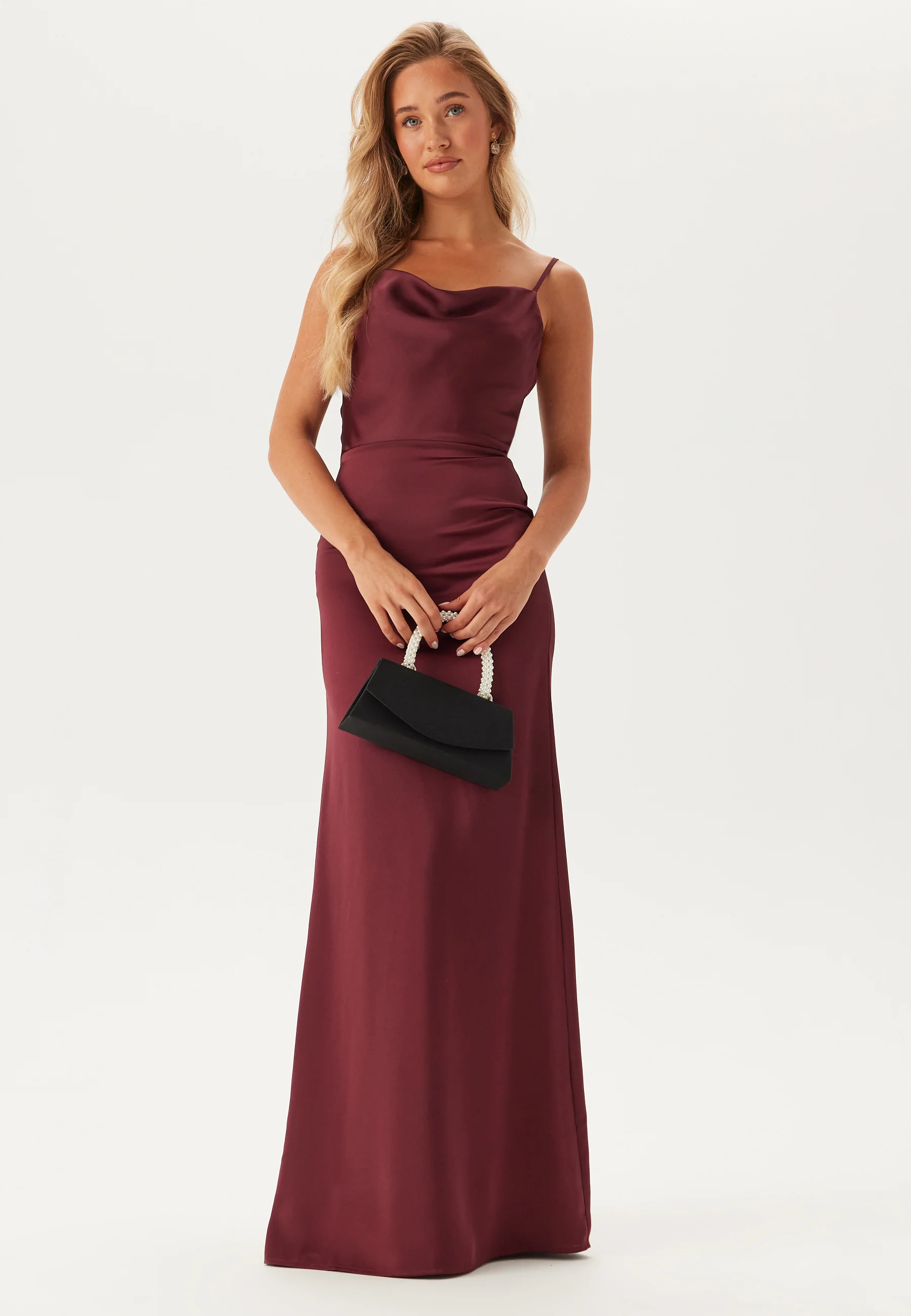 Waterfall Satin Gown - Image 2