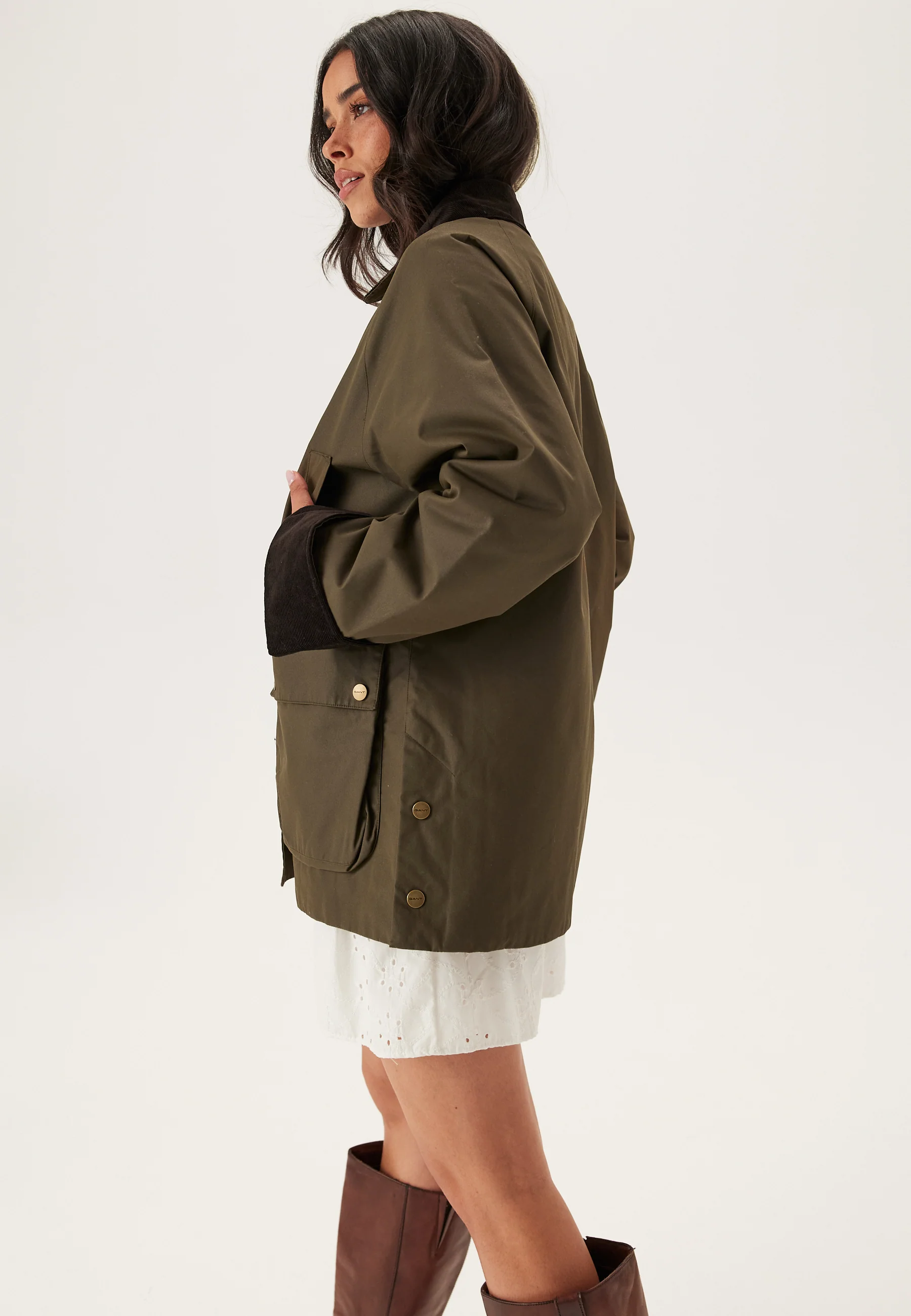 Waxed Cotton Barn Jacket - Image 2