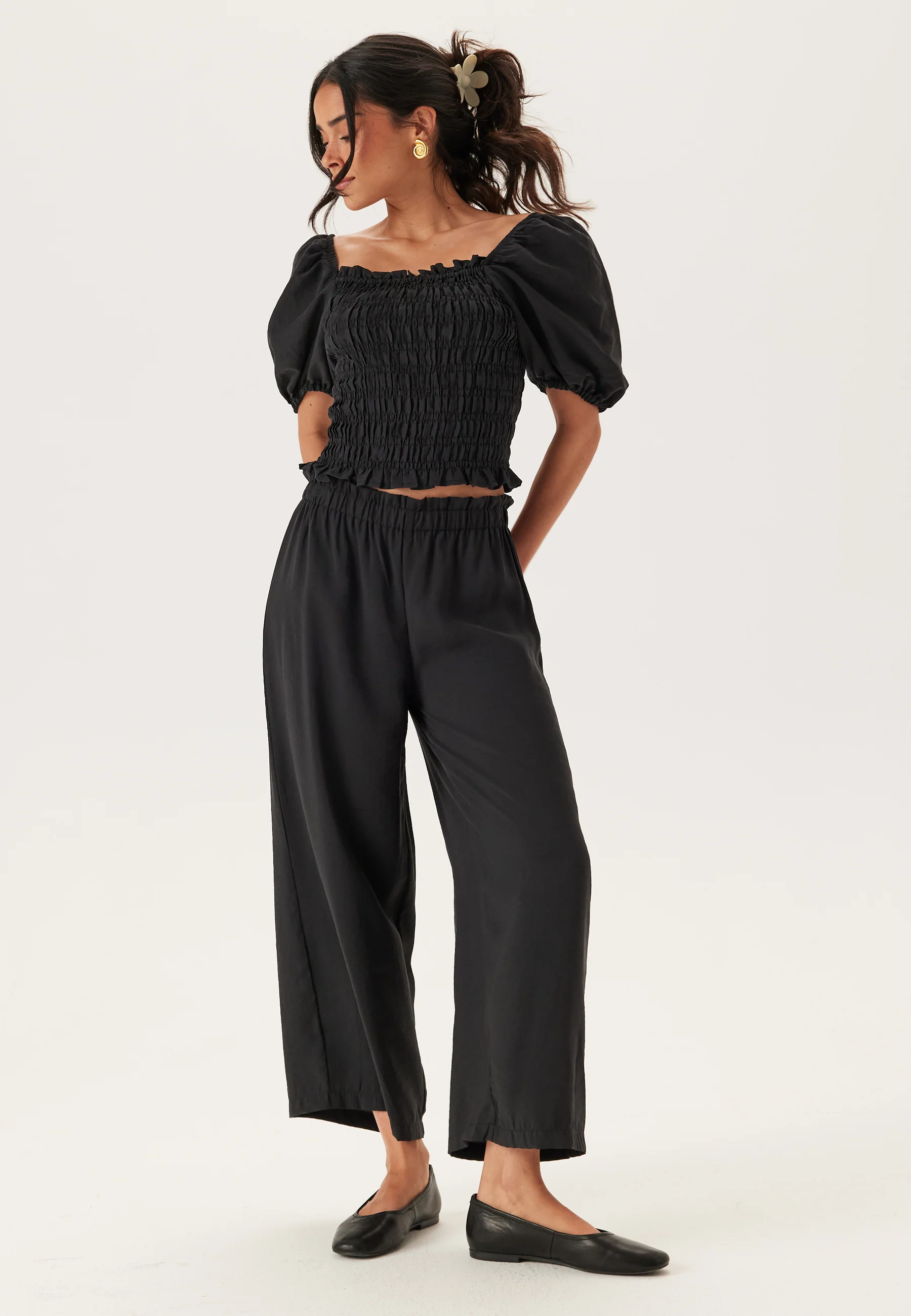 Wide Ankle Modal Trousers - Image 4