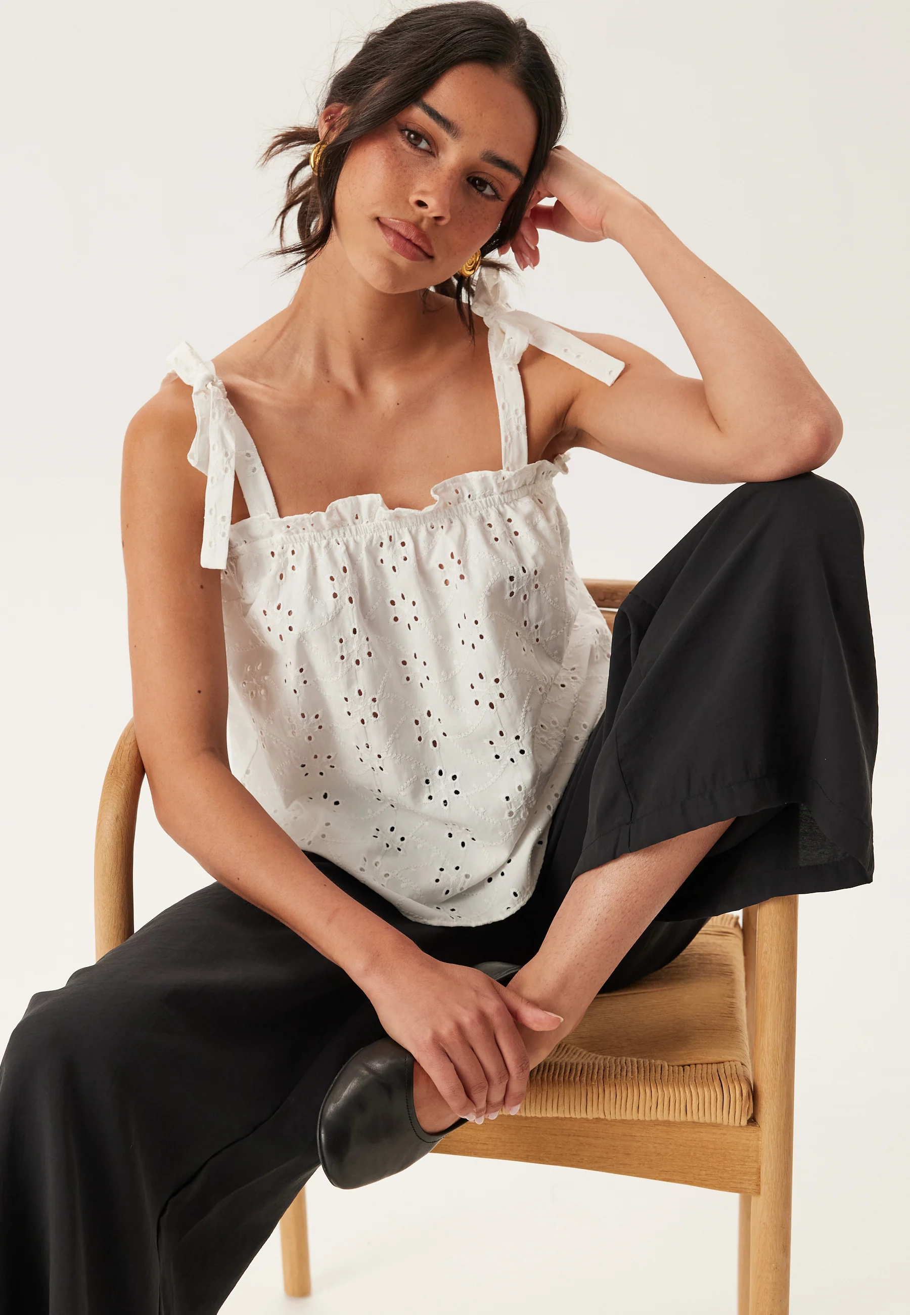 Wide Ankle Modal Trousers - Image 9