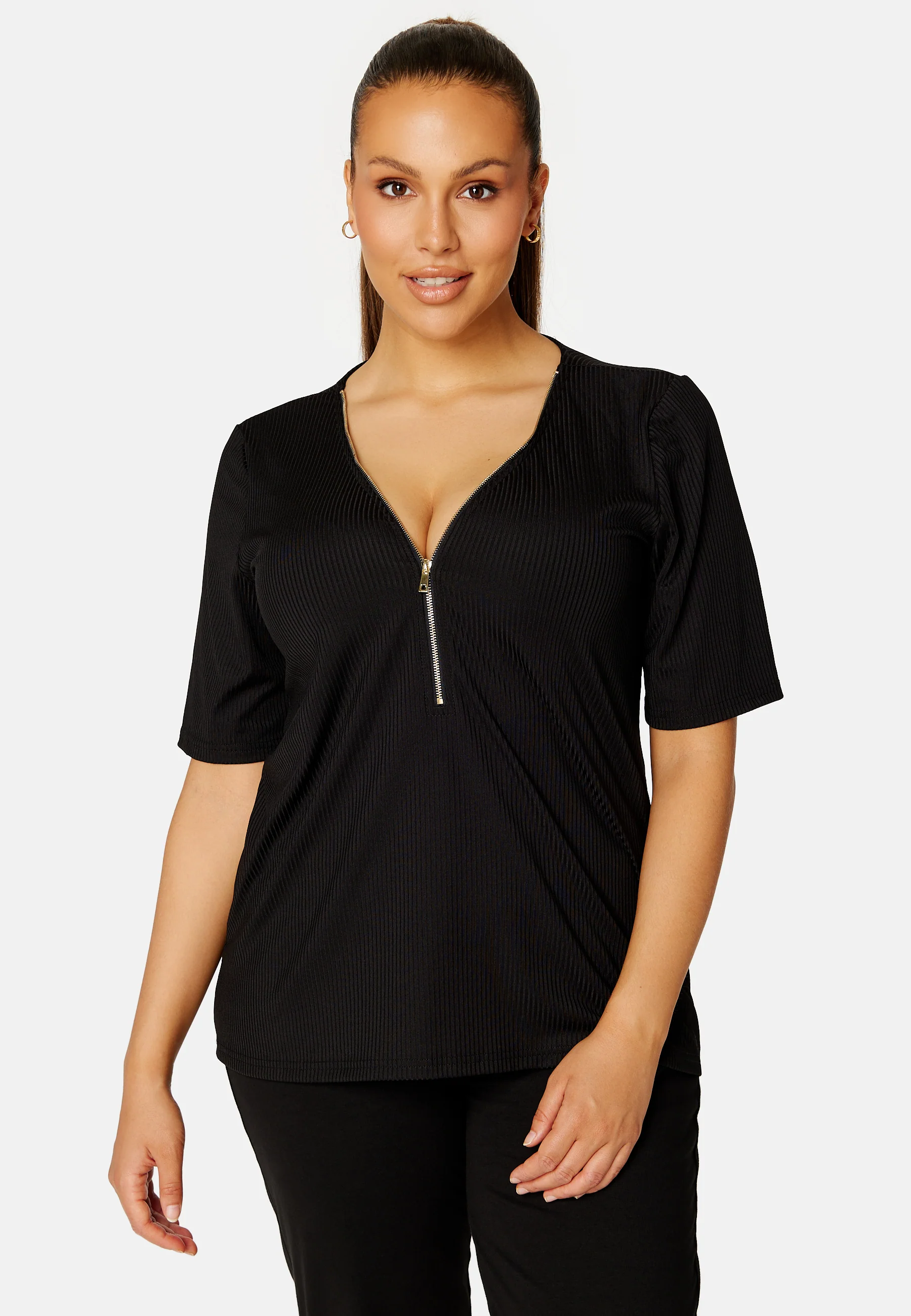 Witney rib zip top - Image 5