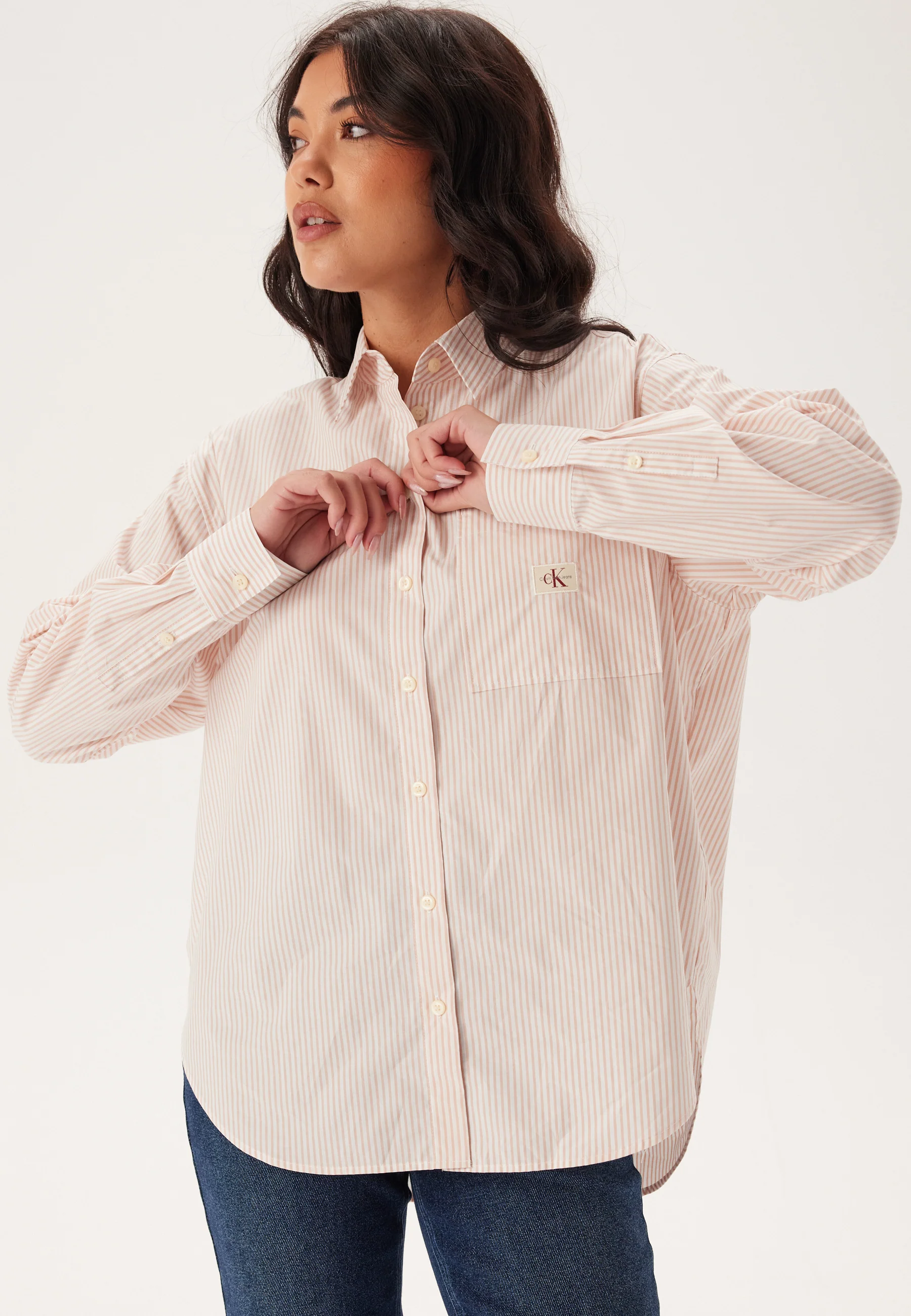 Woven Label Relaxed Shirt - Image 2