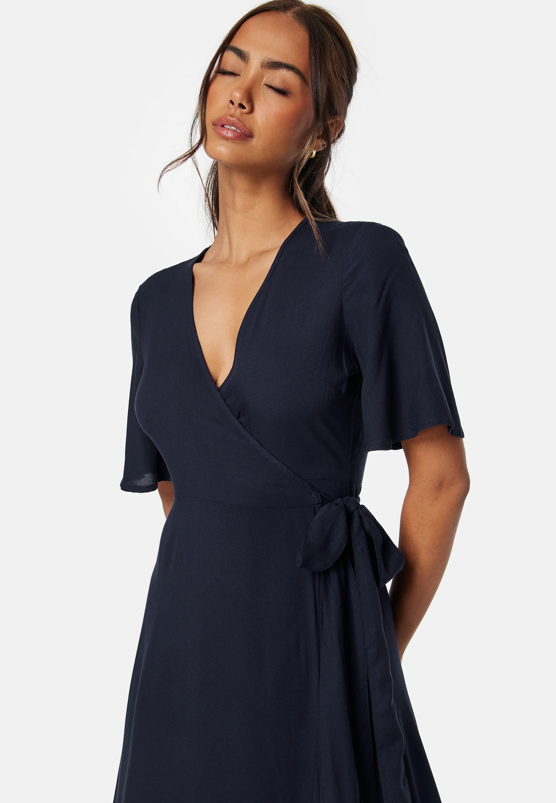 Wrap Midi Viscose Dress - Image 3