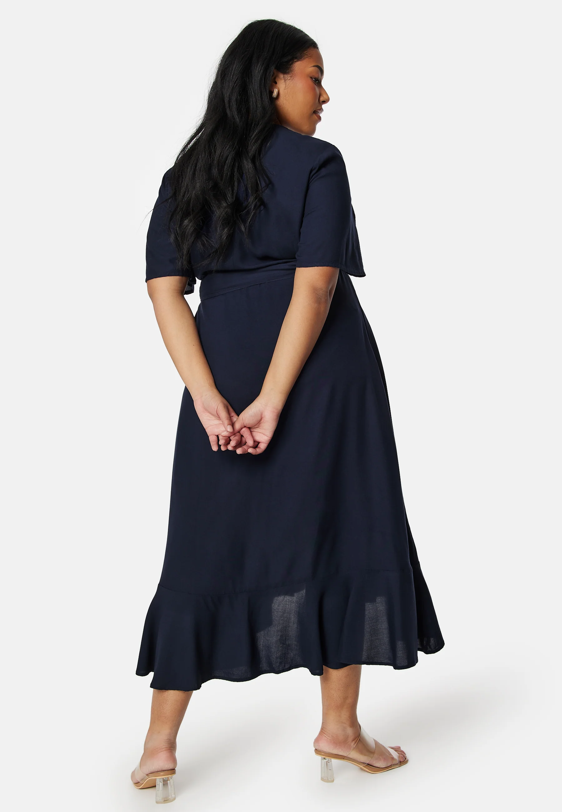 Wrap Midi Viscose Dress - Image 5