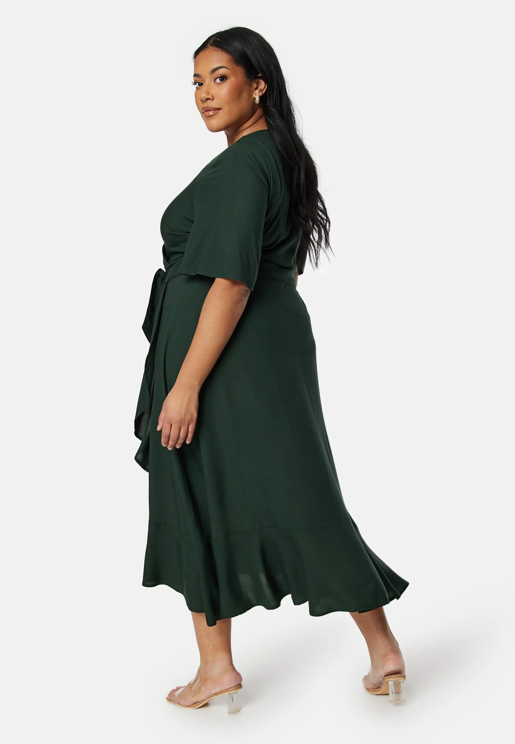 Wrap Midi Viscose Dress - Image 6