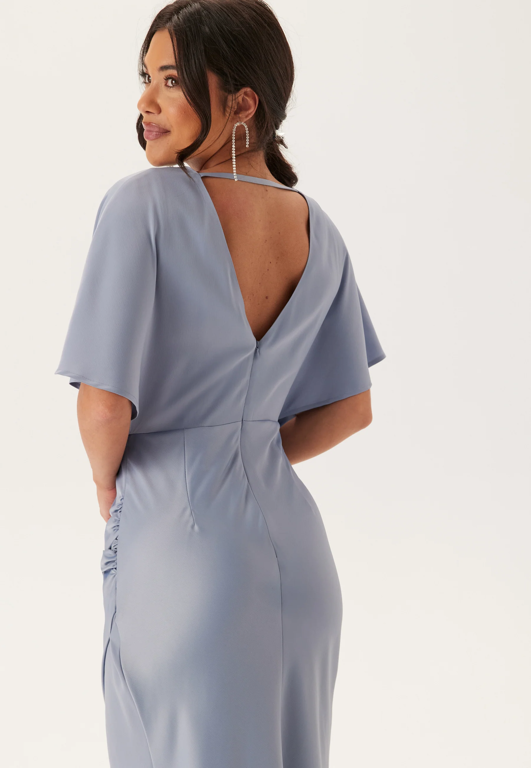 Wrap Satin Gown - Image 5