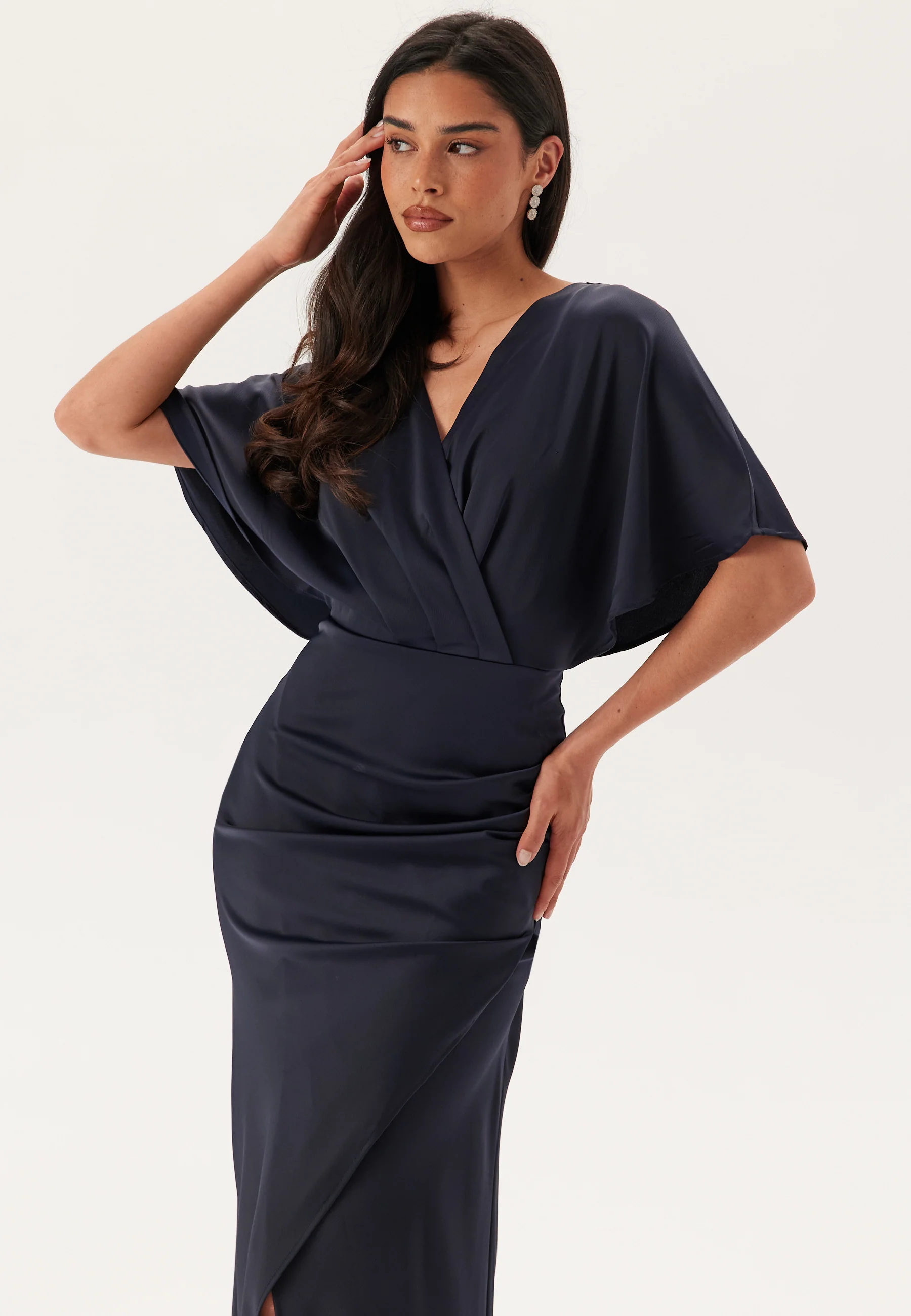 Wrap Satin Gown - Image 3