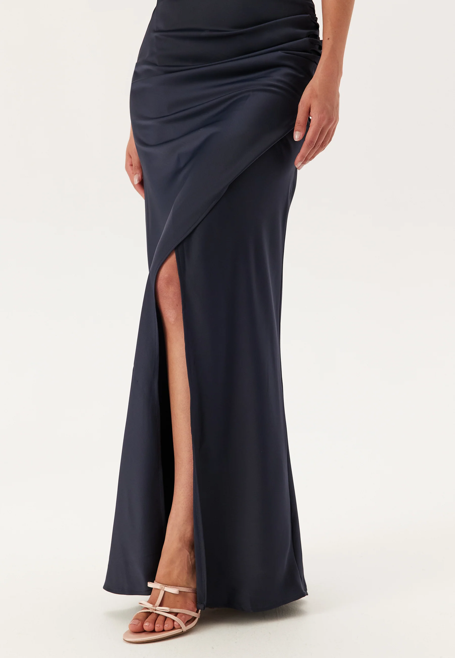 Wrap Satin Gown - Image 4