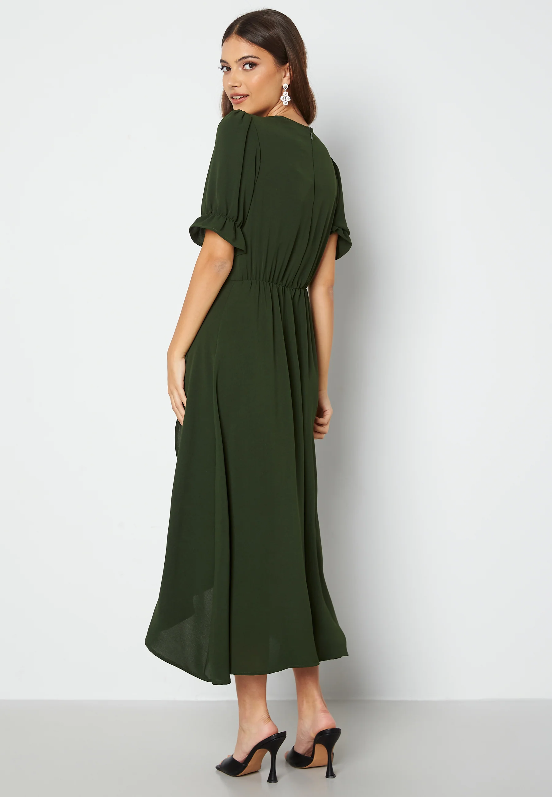 Wrap Side Tie Maxi Dress - Image 2