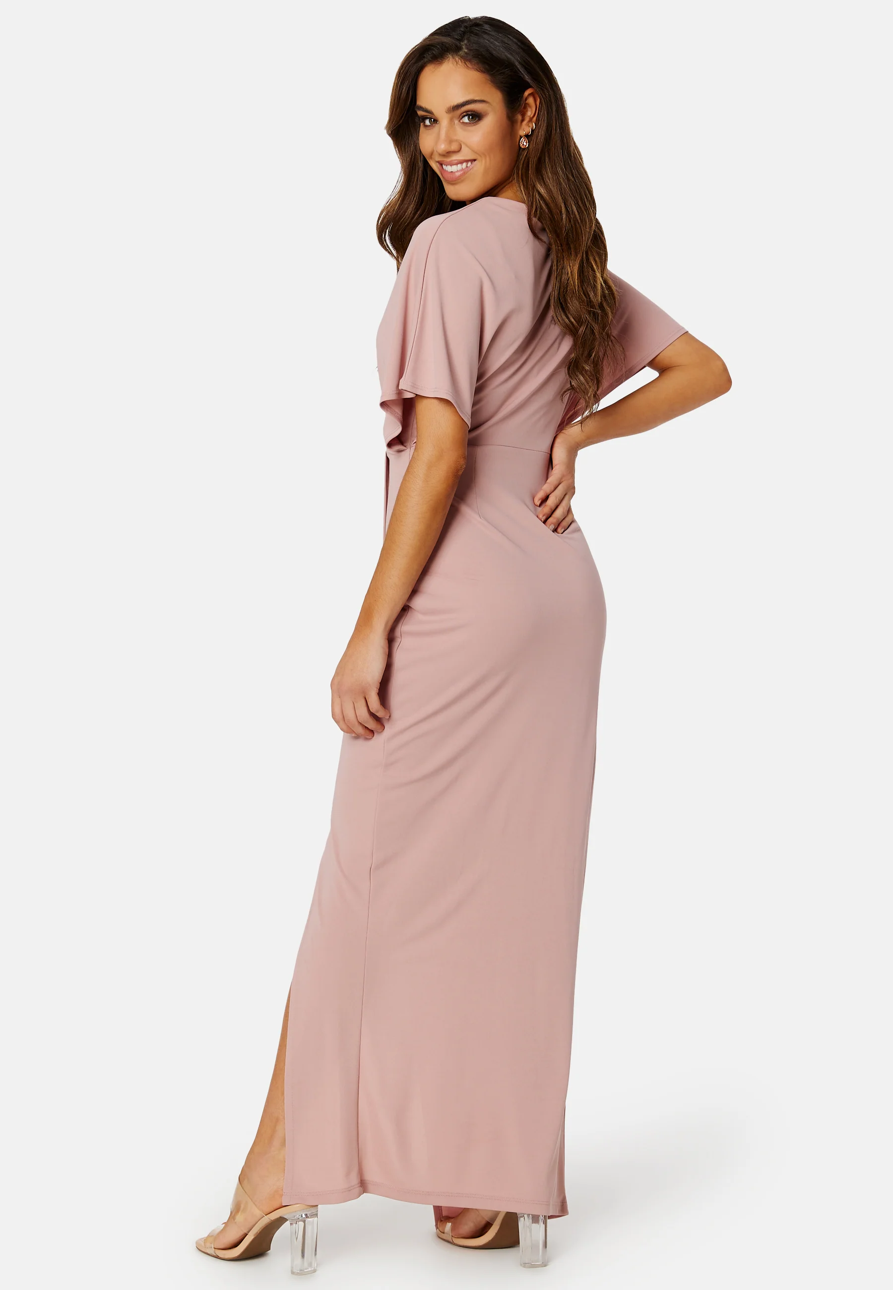 Wrap Slit Maxi Dress - Image 5