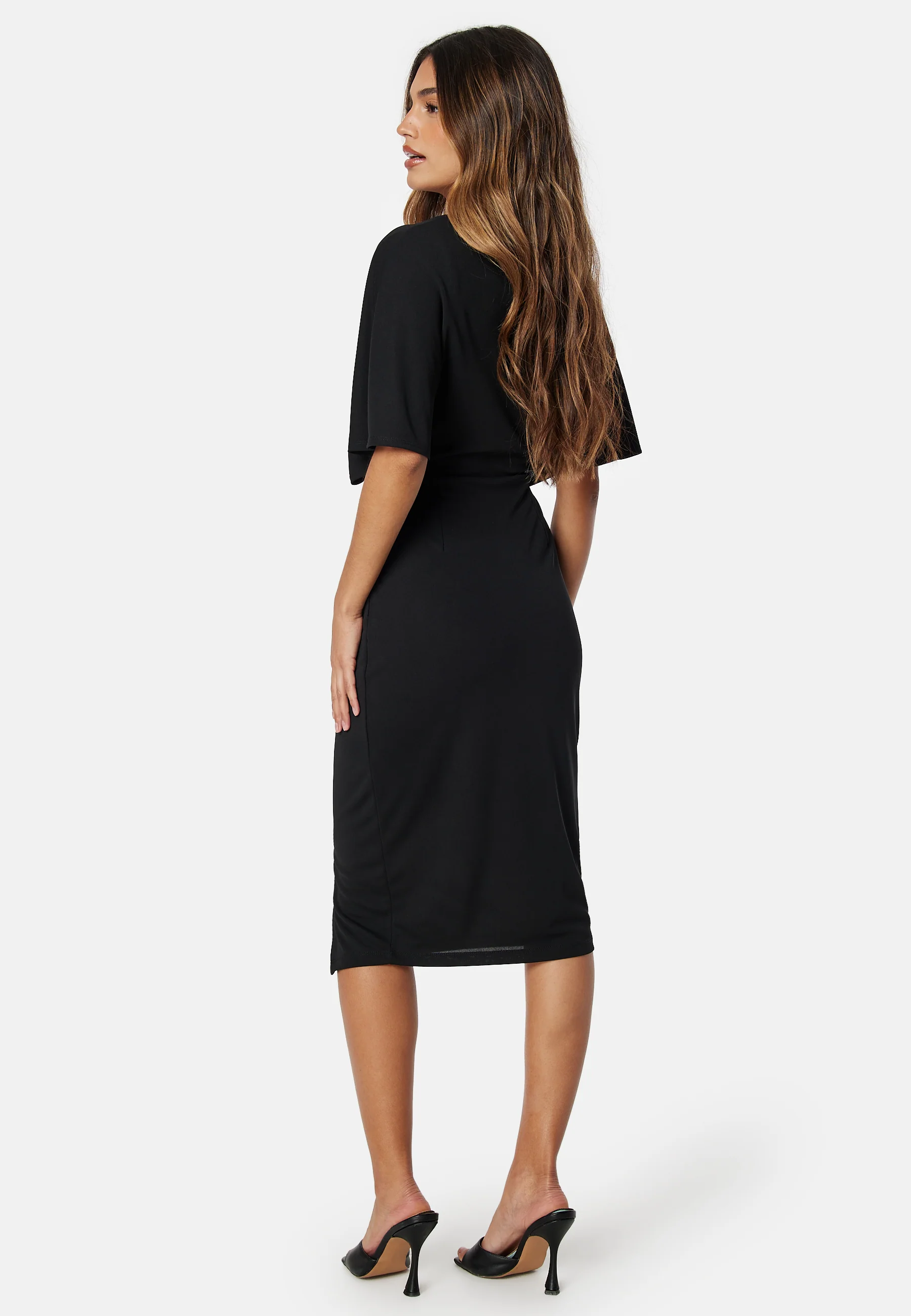 Wrap Slit Midi Dress - Image 2